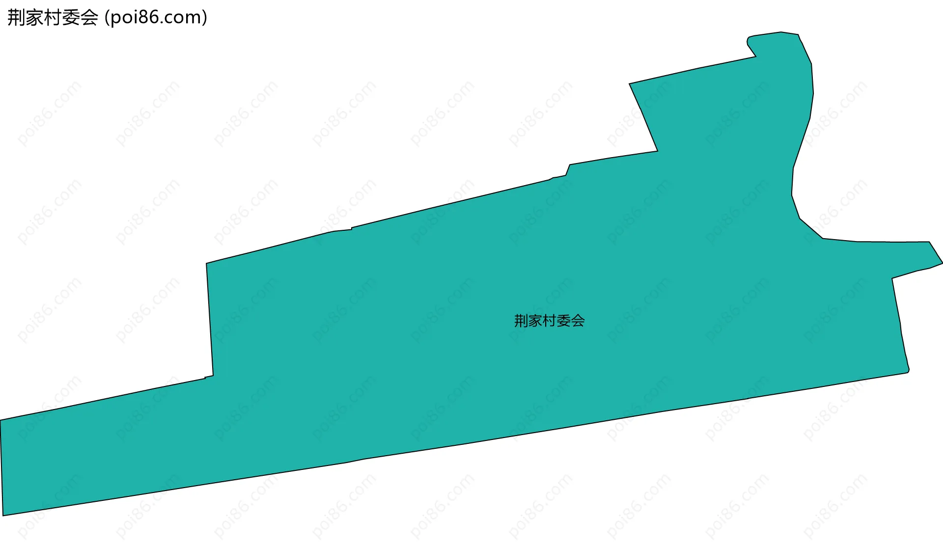 荆家村委会边界地图