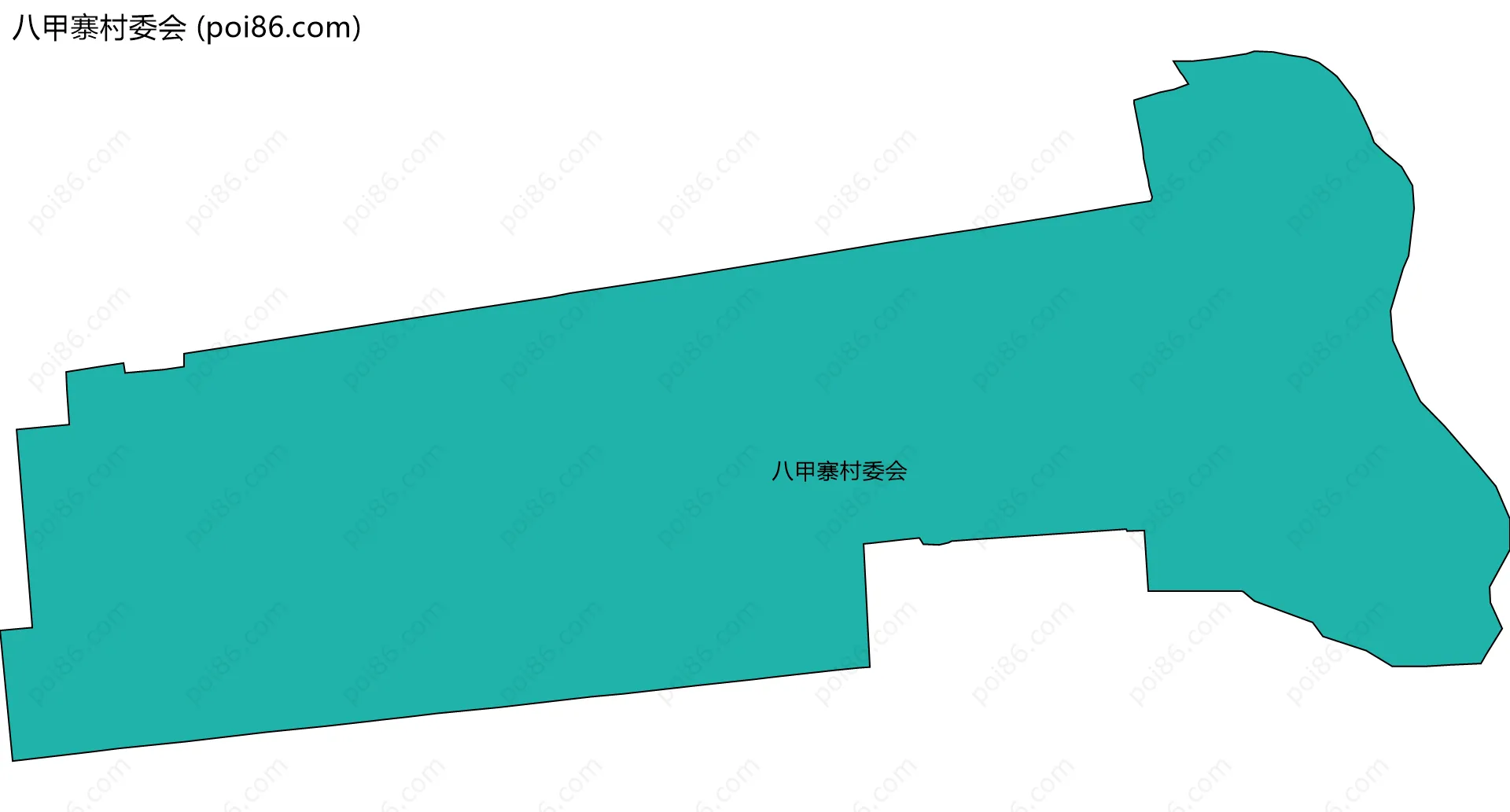 八甲寨村委会边界地图