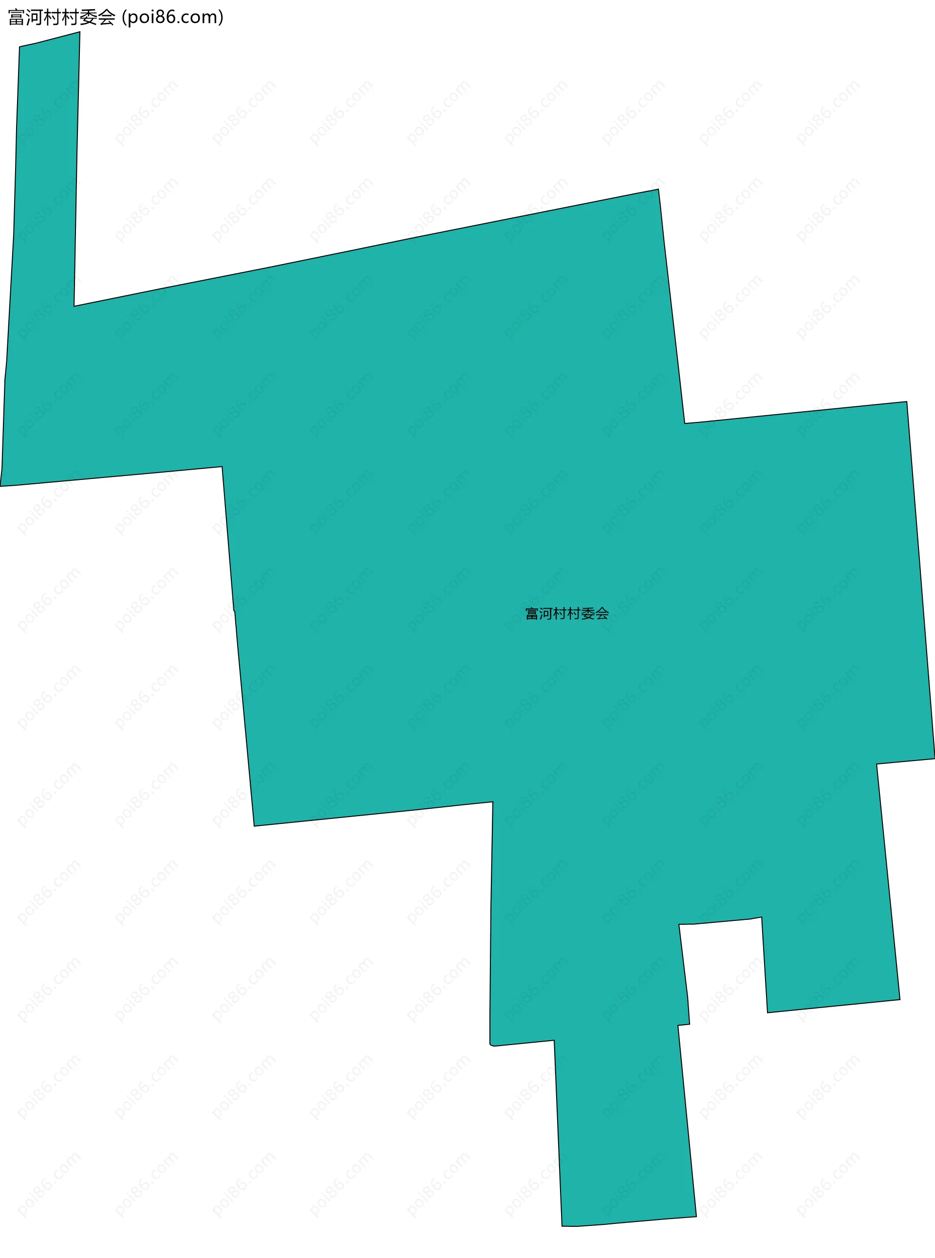 富河村村委会边界地图