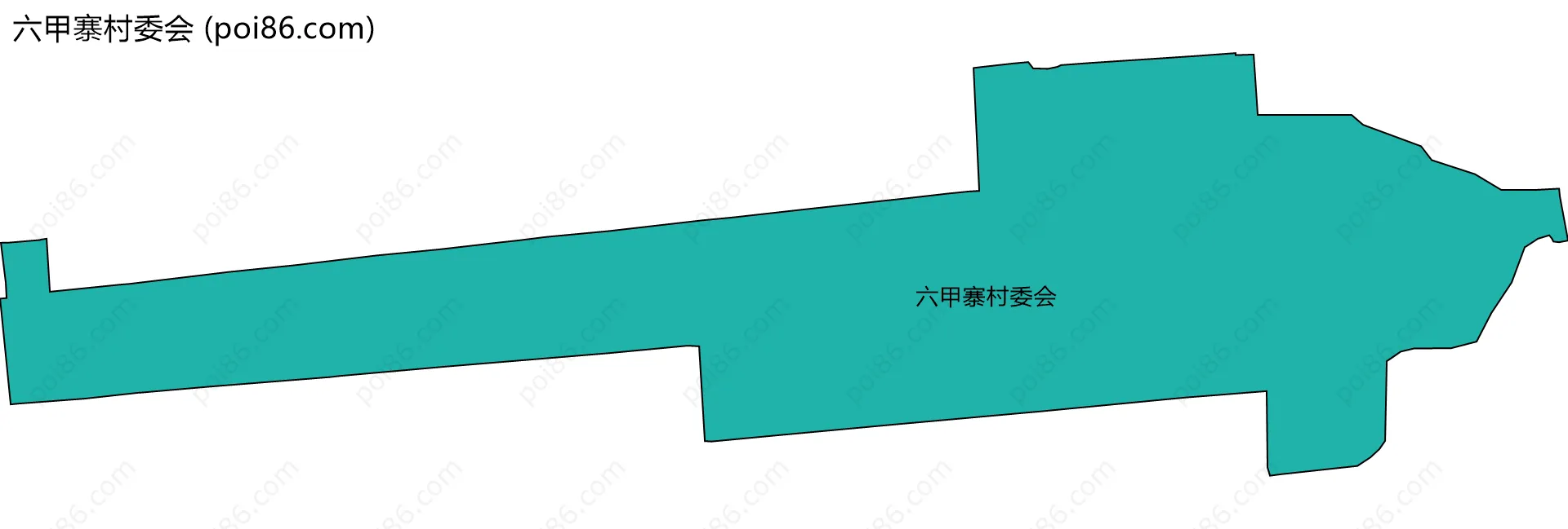 六甲寨村委会边界地图