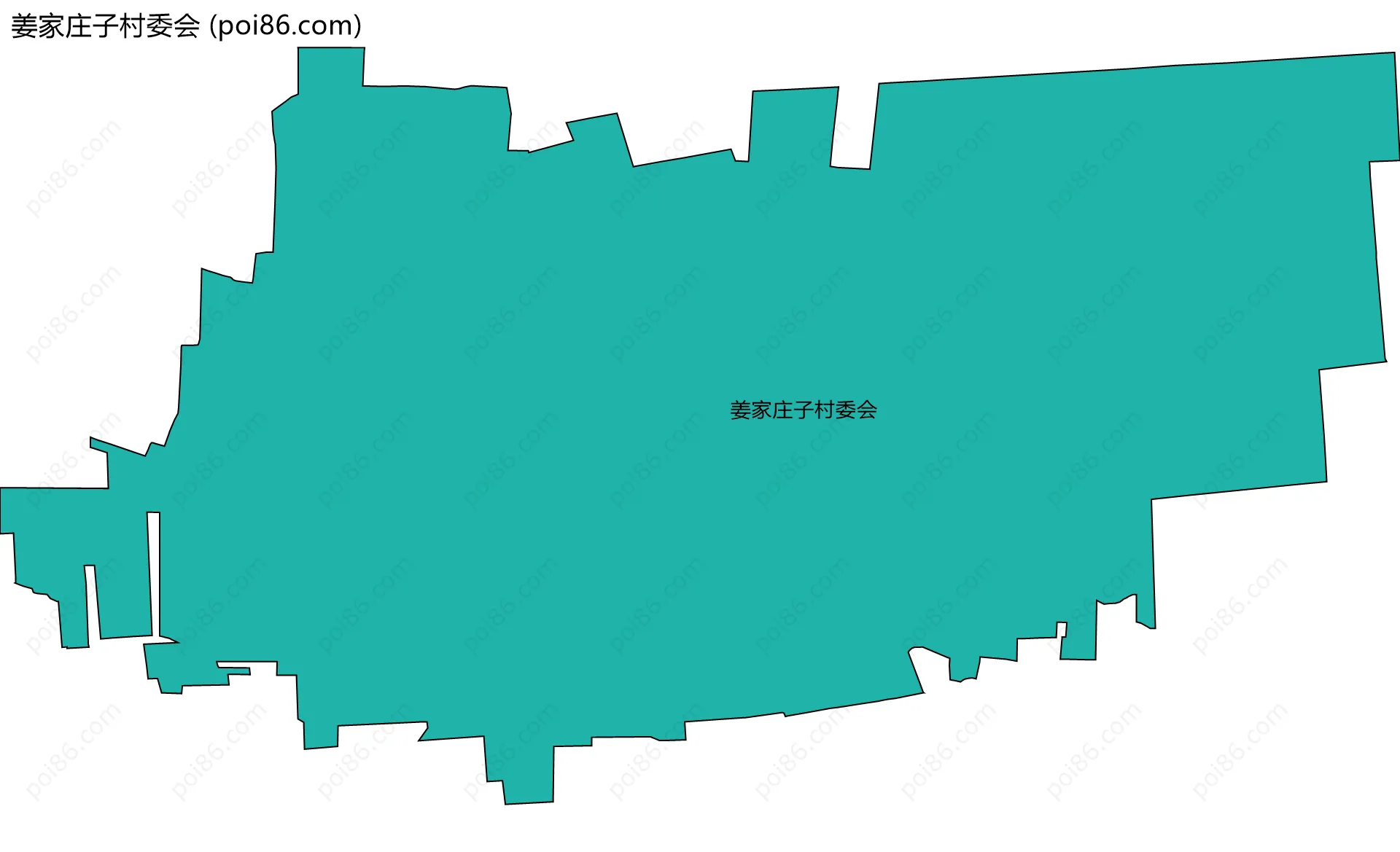 姜家庄子村委会边界地图
