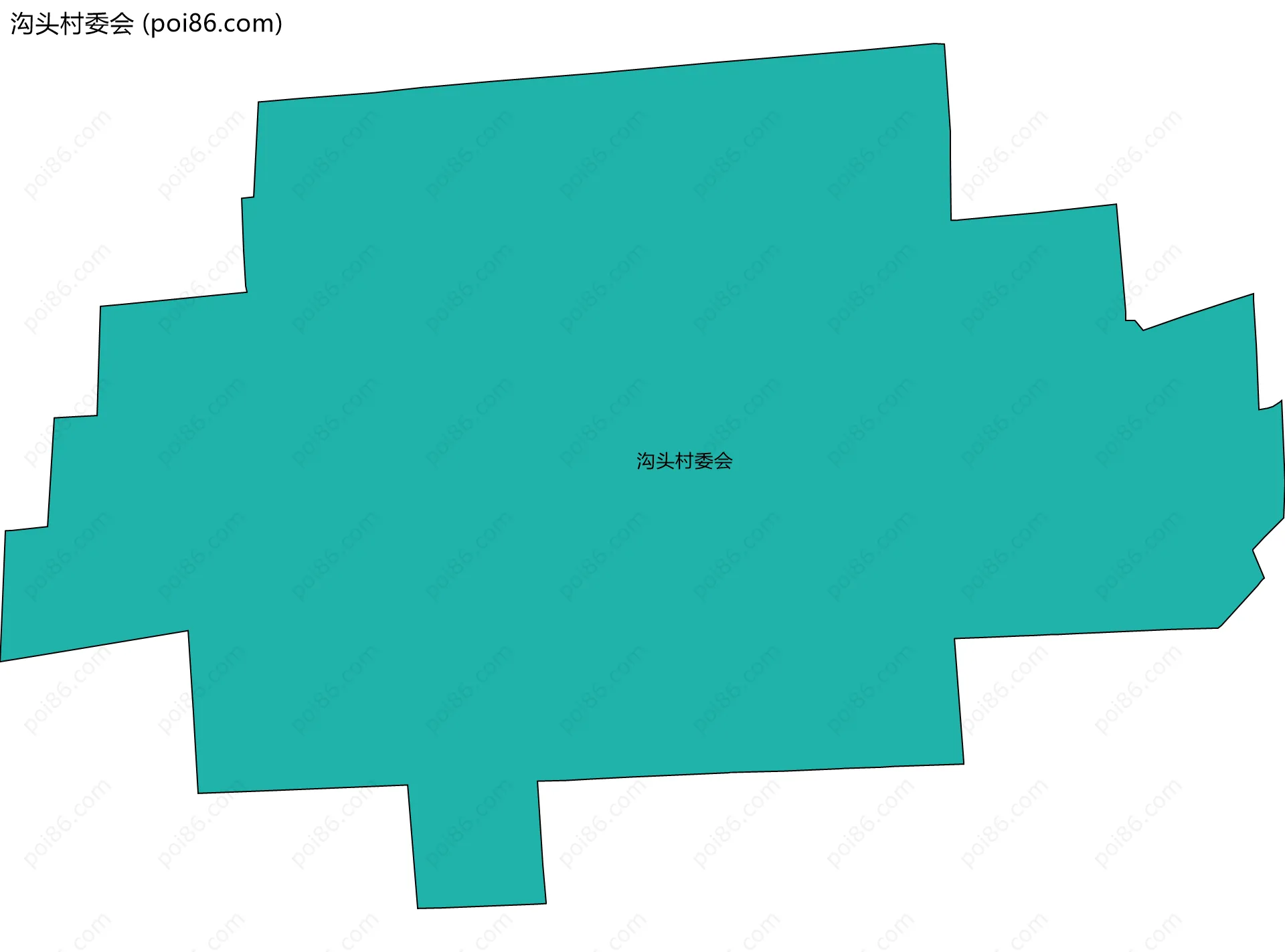 沟头村委会边界地图