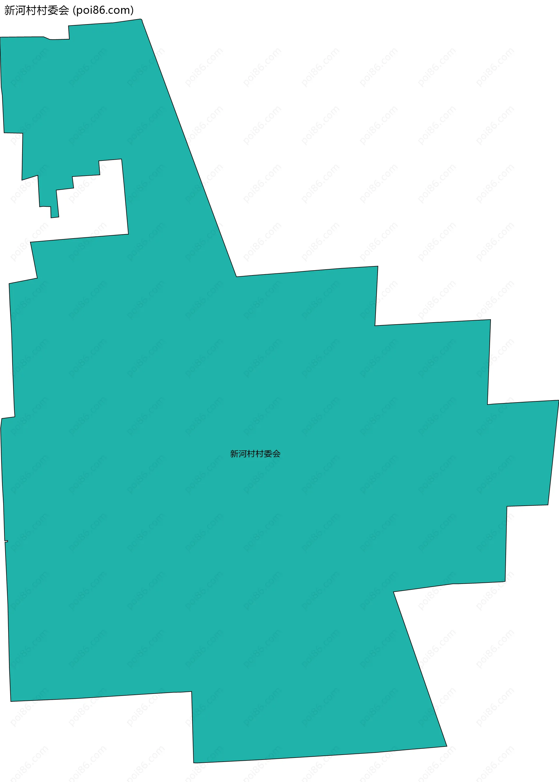 新河村村委会边界地图
