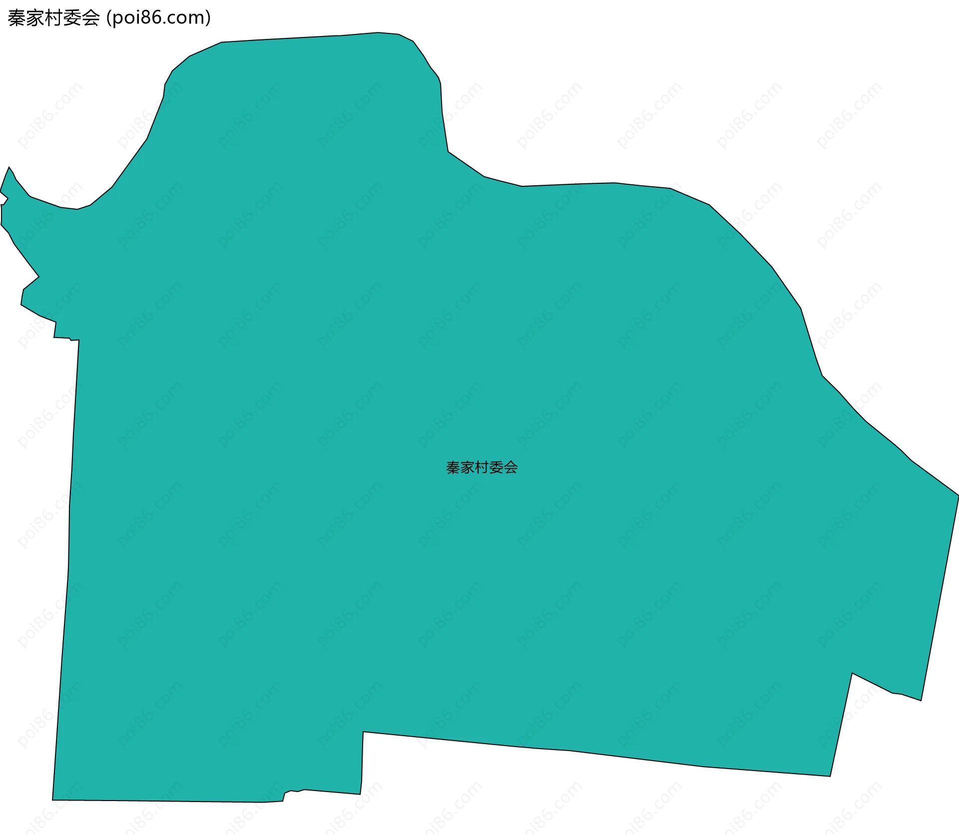 秦家村委会边界地图