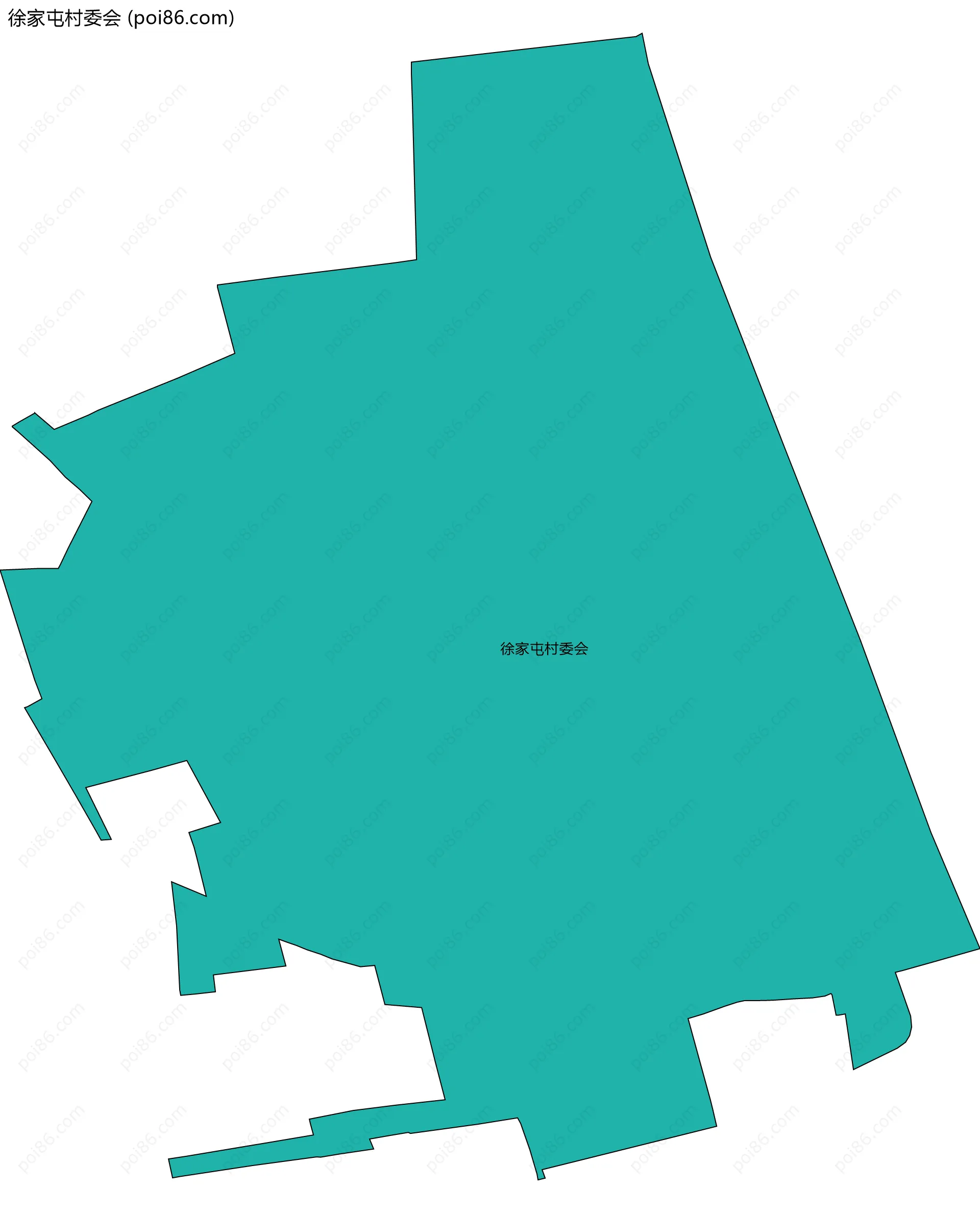 徐家屯村委会边界地图