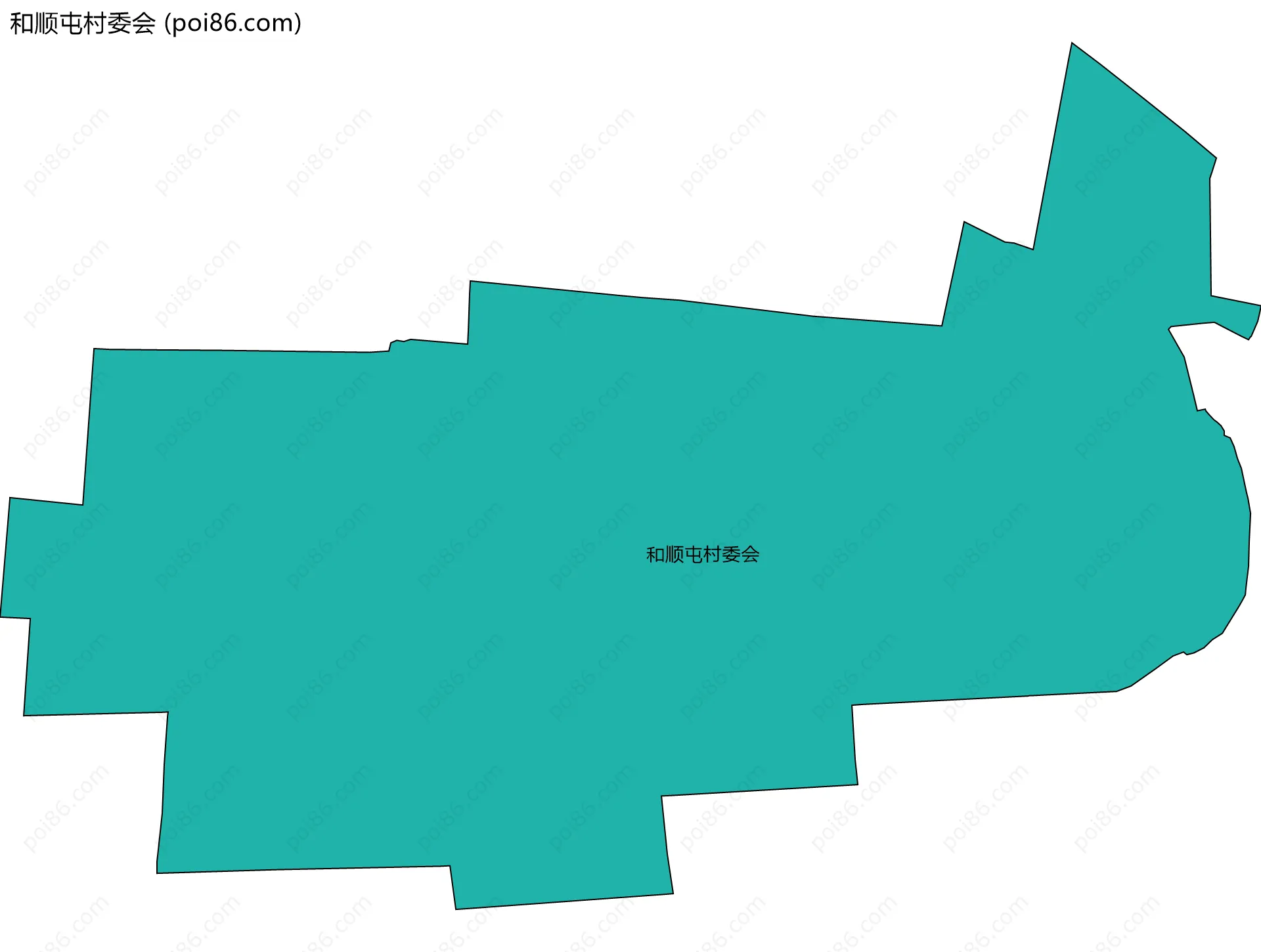 和顺屯村委会边界地图