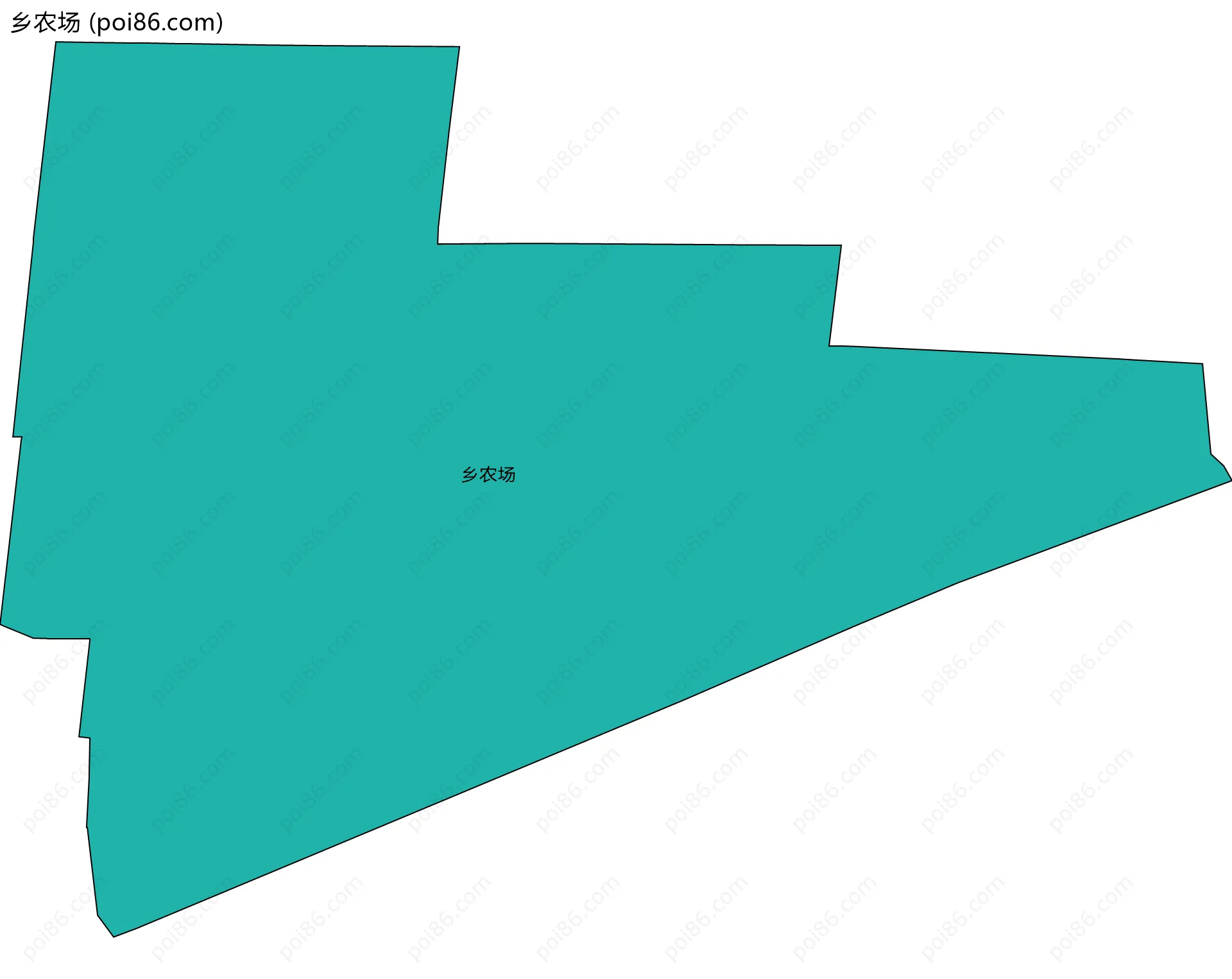 乡农场边界地图