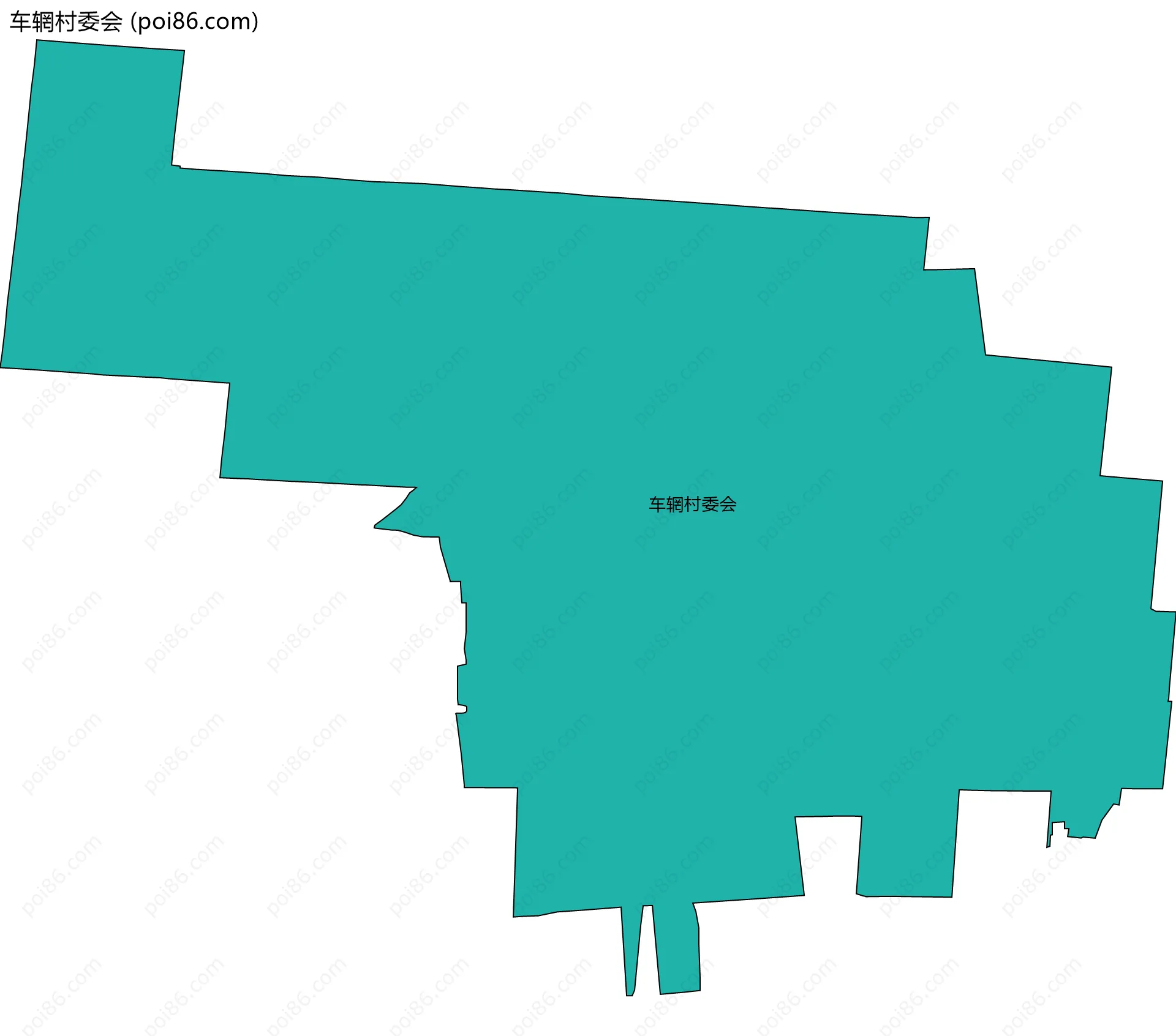 车辋村委会边界地图