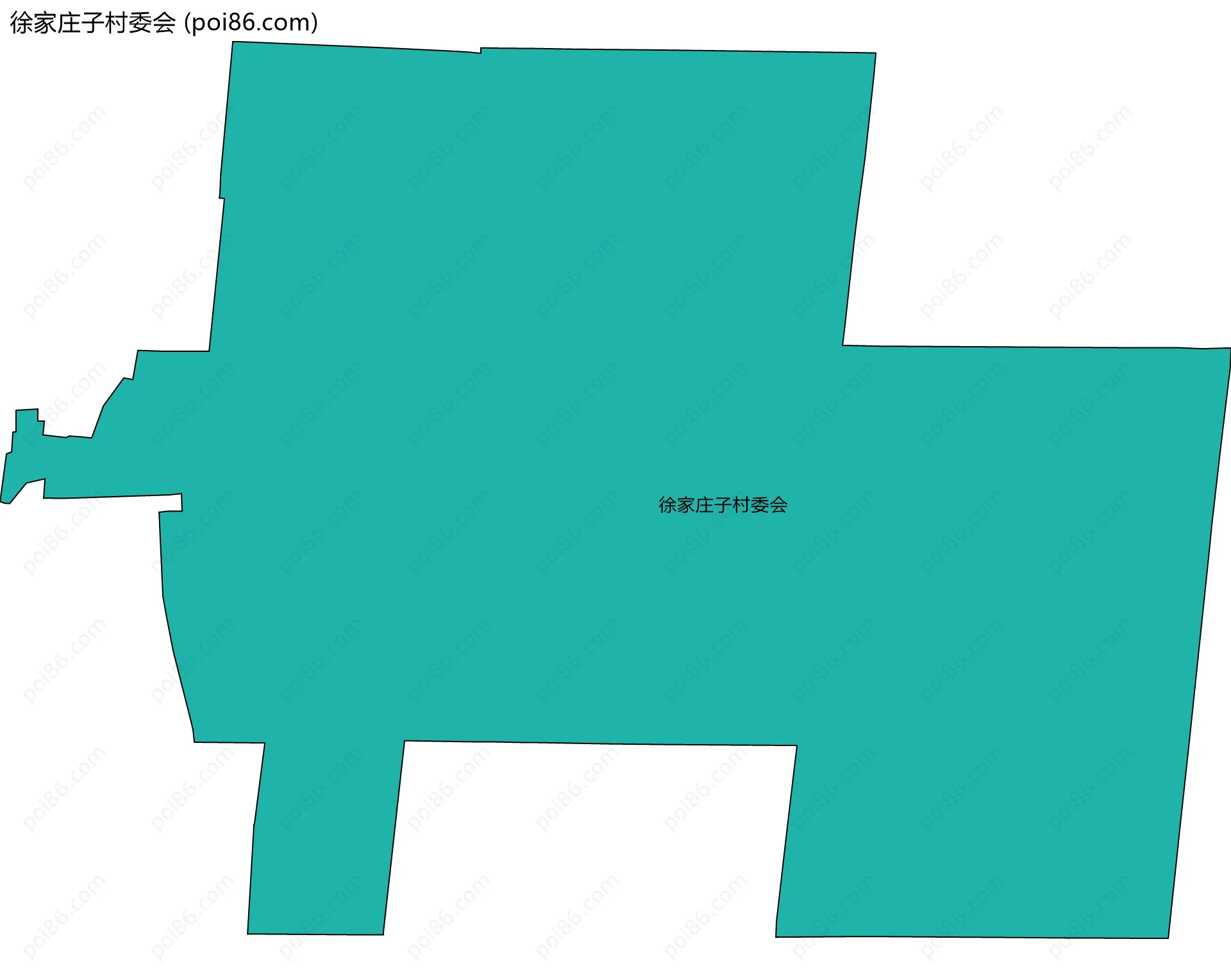 徐家庄子村委会边界地图