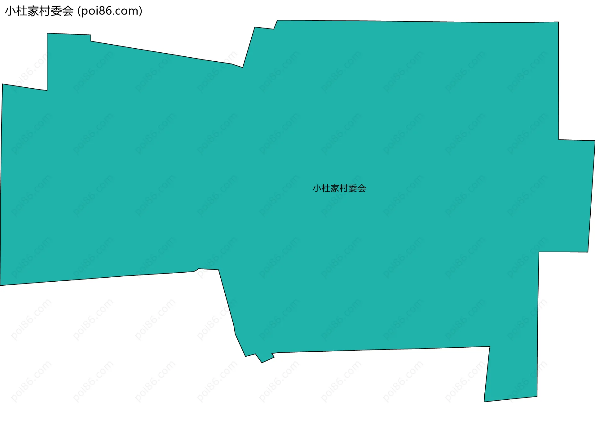 小杜家村委会边界地图