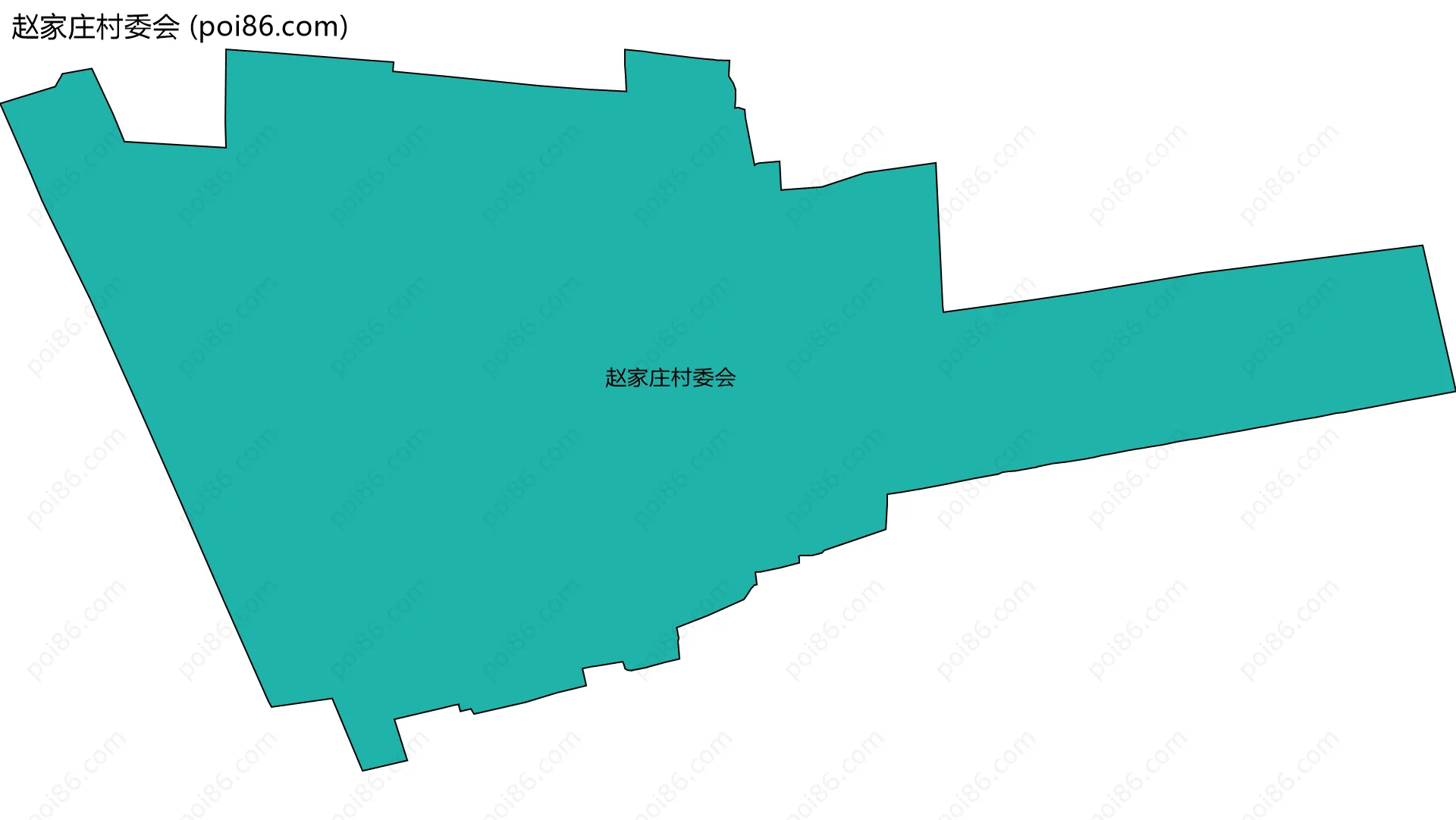 赵家庄村委会边界地图