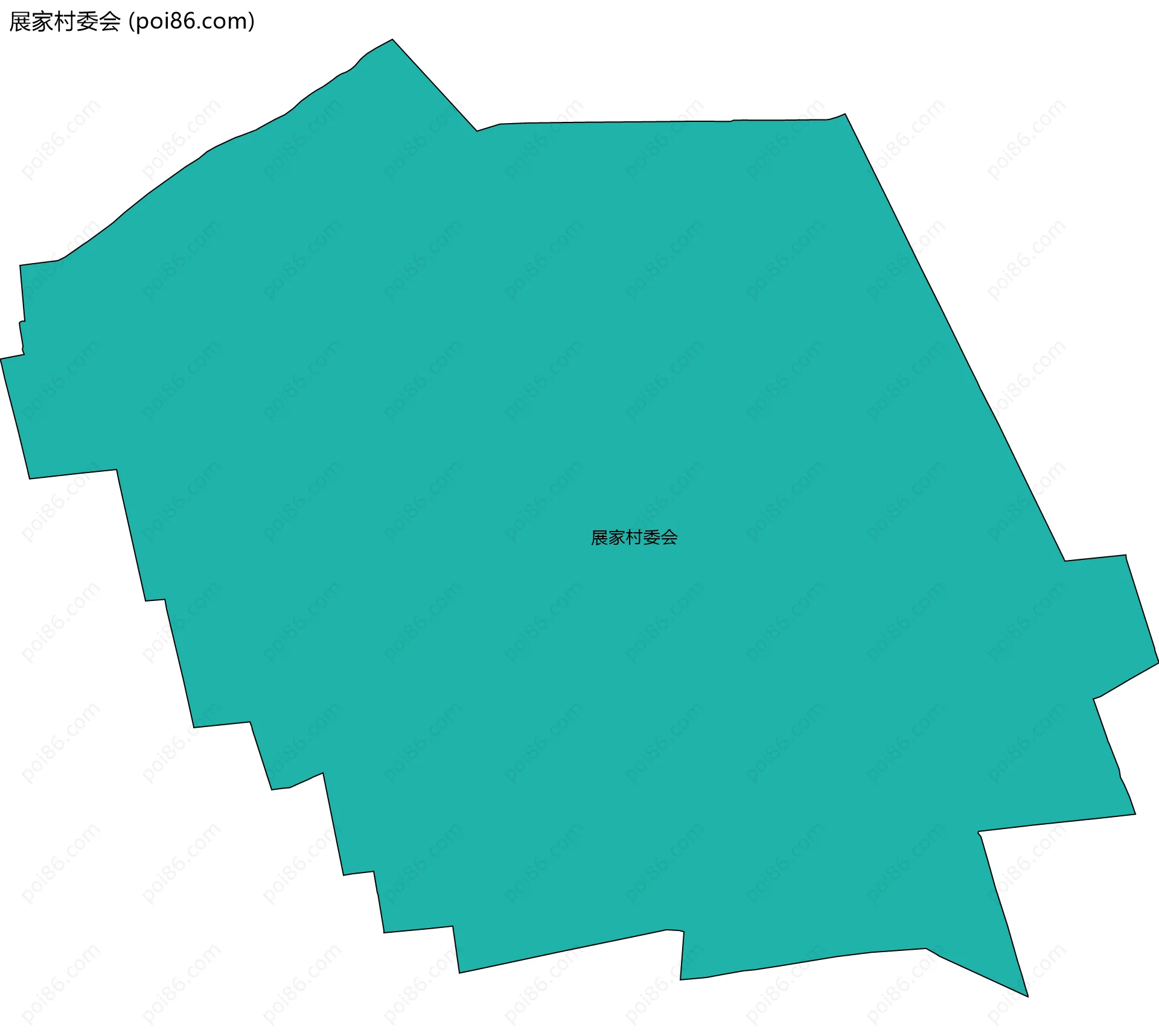 展家村委会边界地图