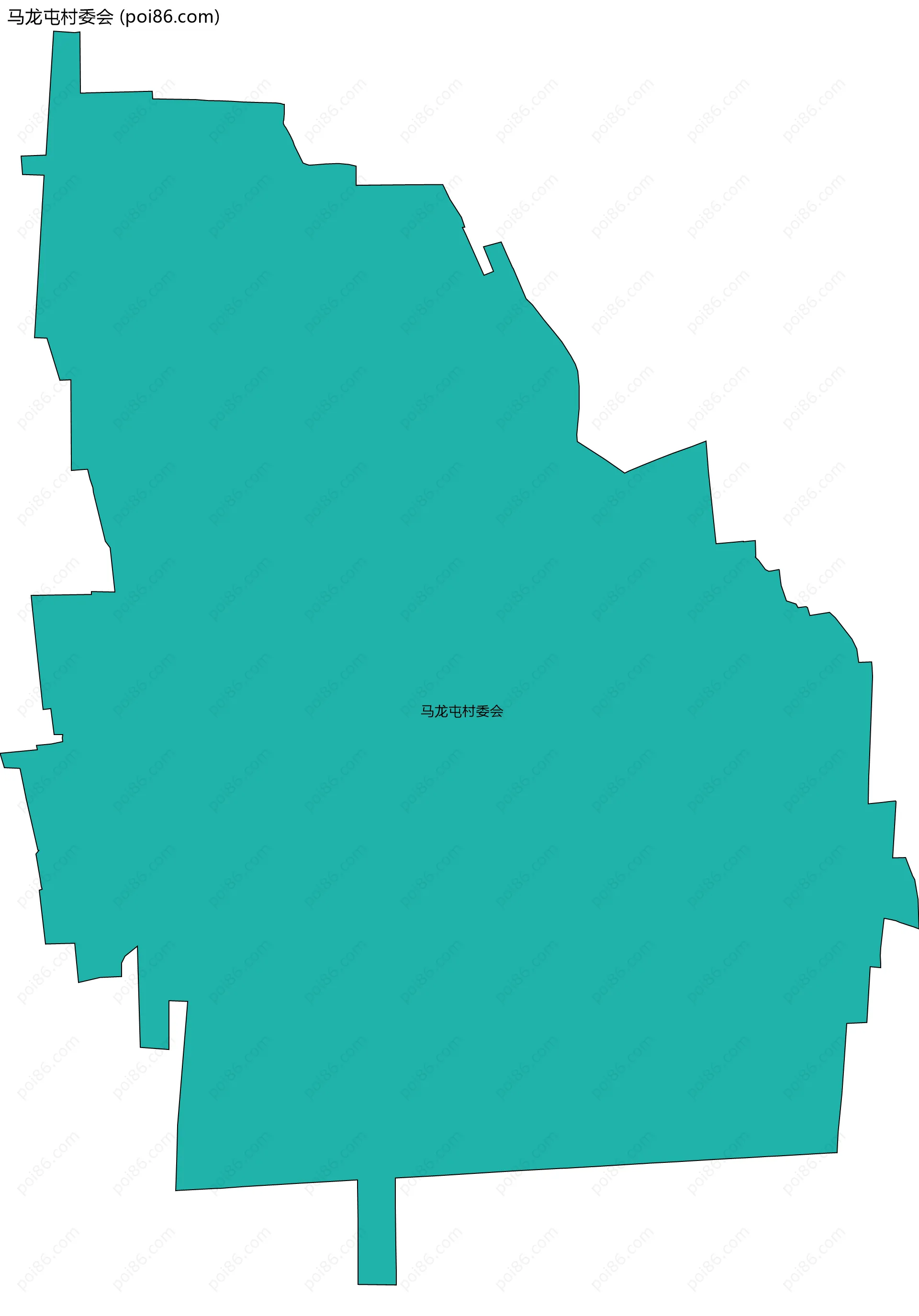 马龙屯村委会边界地图