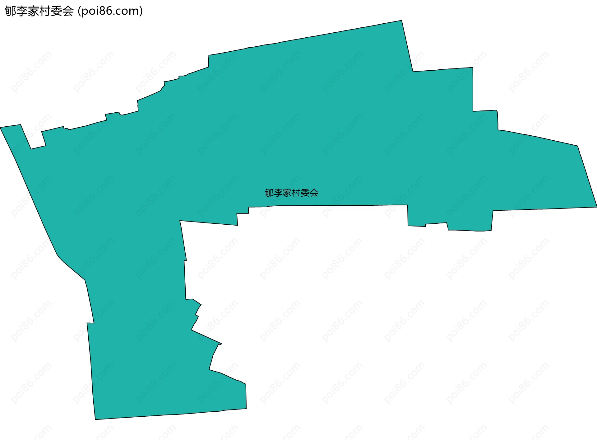 郇李家村委会边界地图