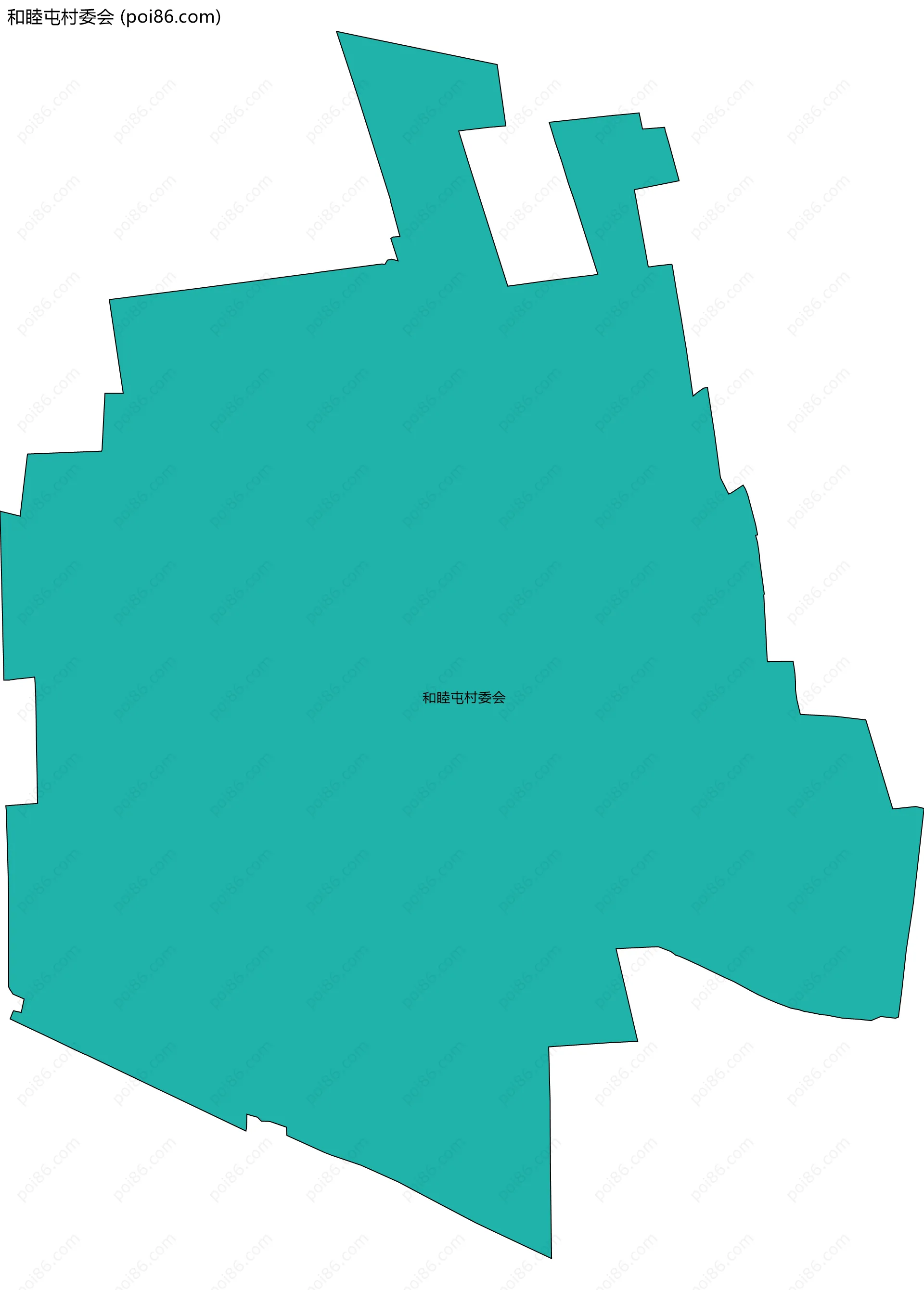 和睦屯村委会边界地图