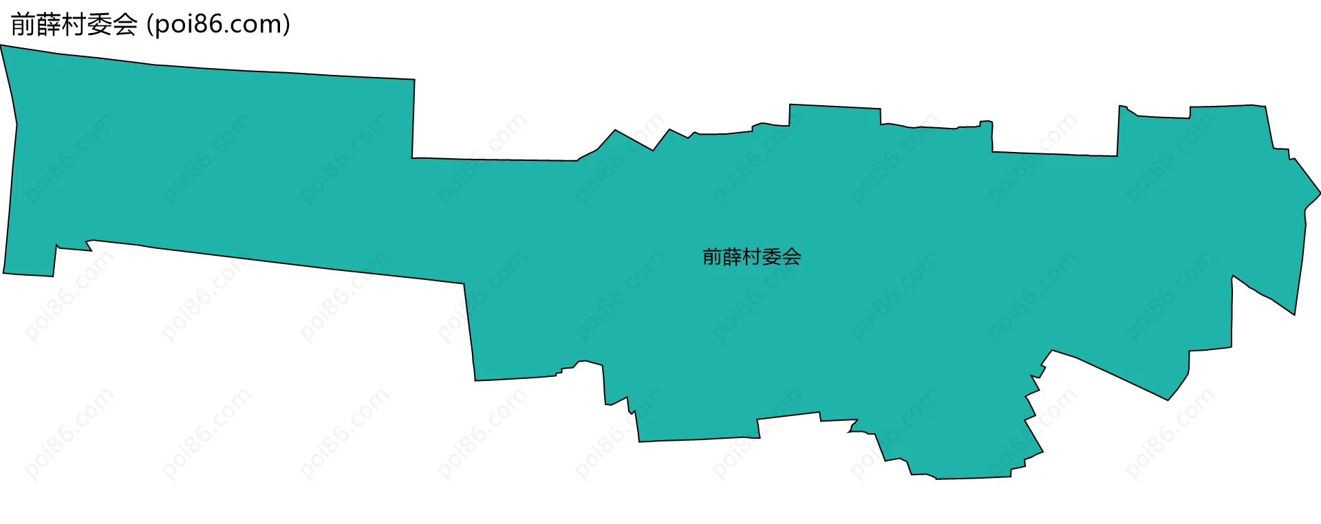 前薛村委会边界地图