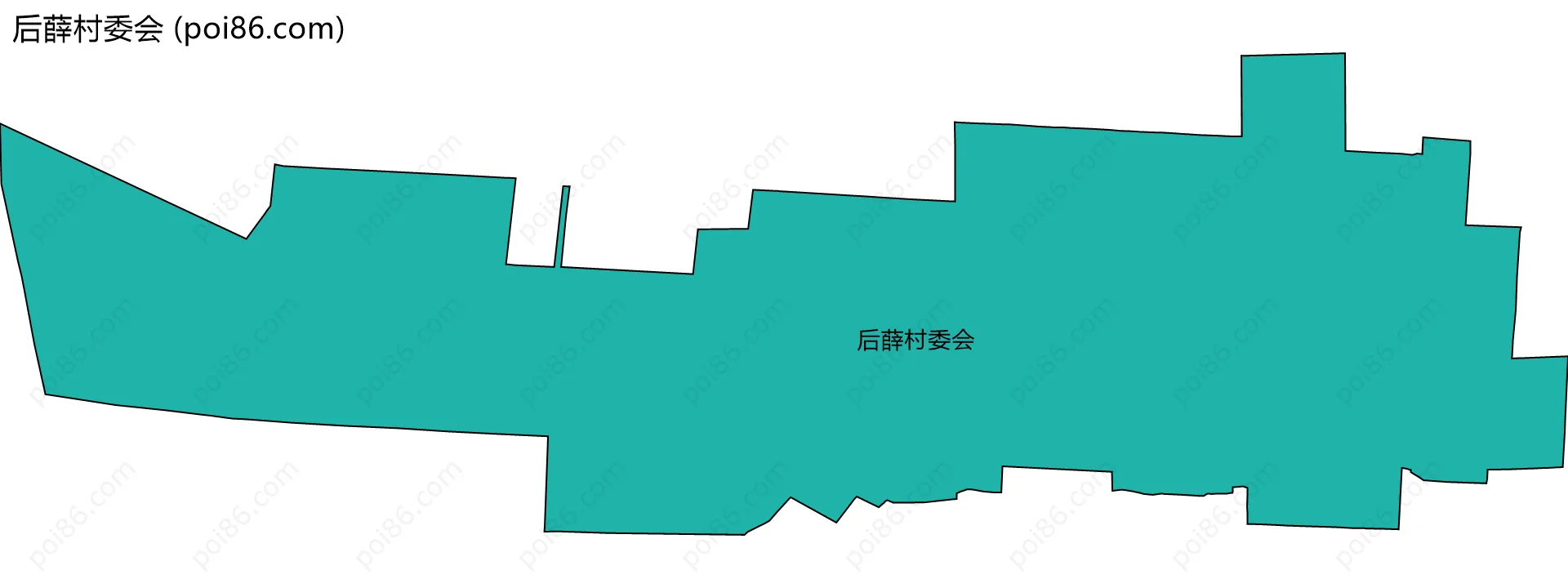 后薛村委会边界地图