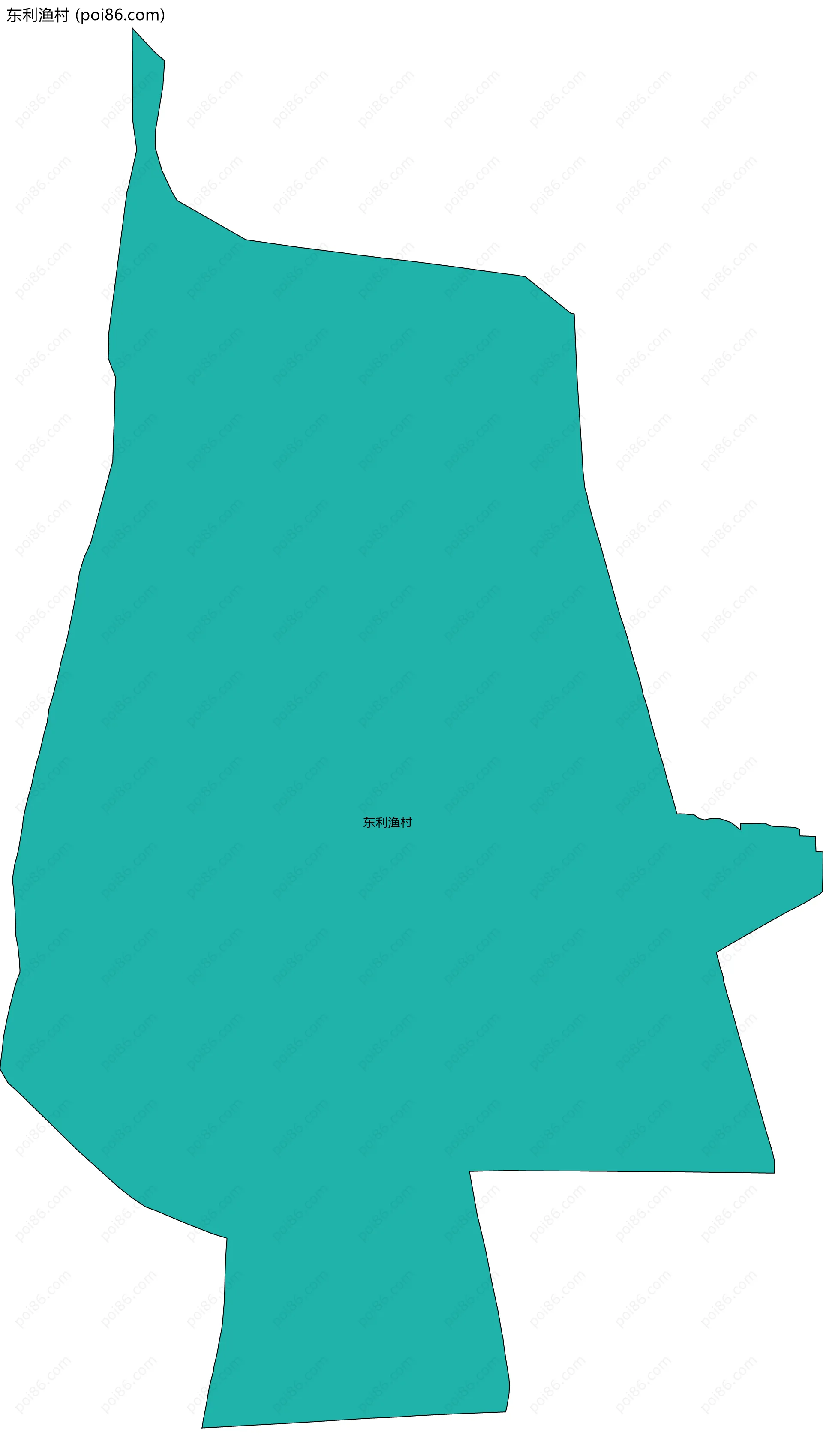 东利渔村边界地图