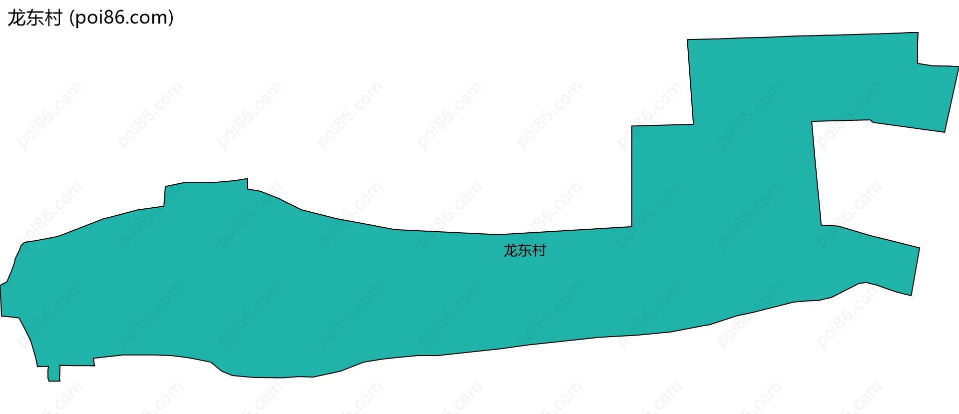 龙东村边界地图