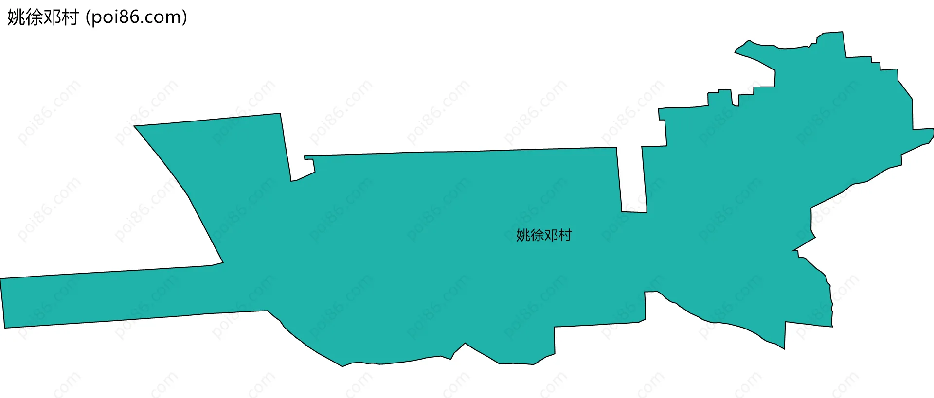 姚徐邓村边界地图