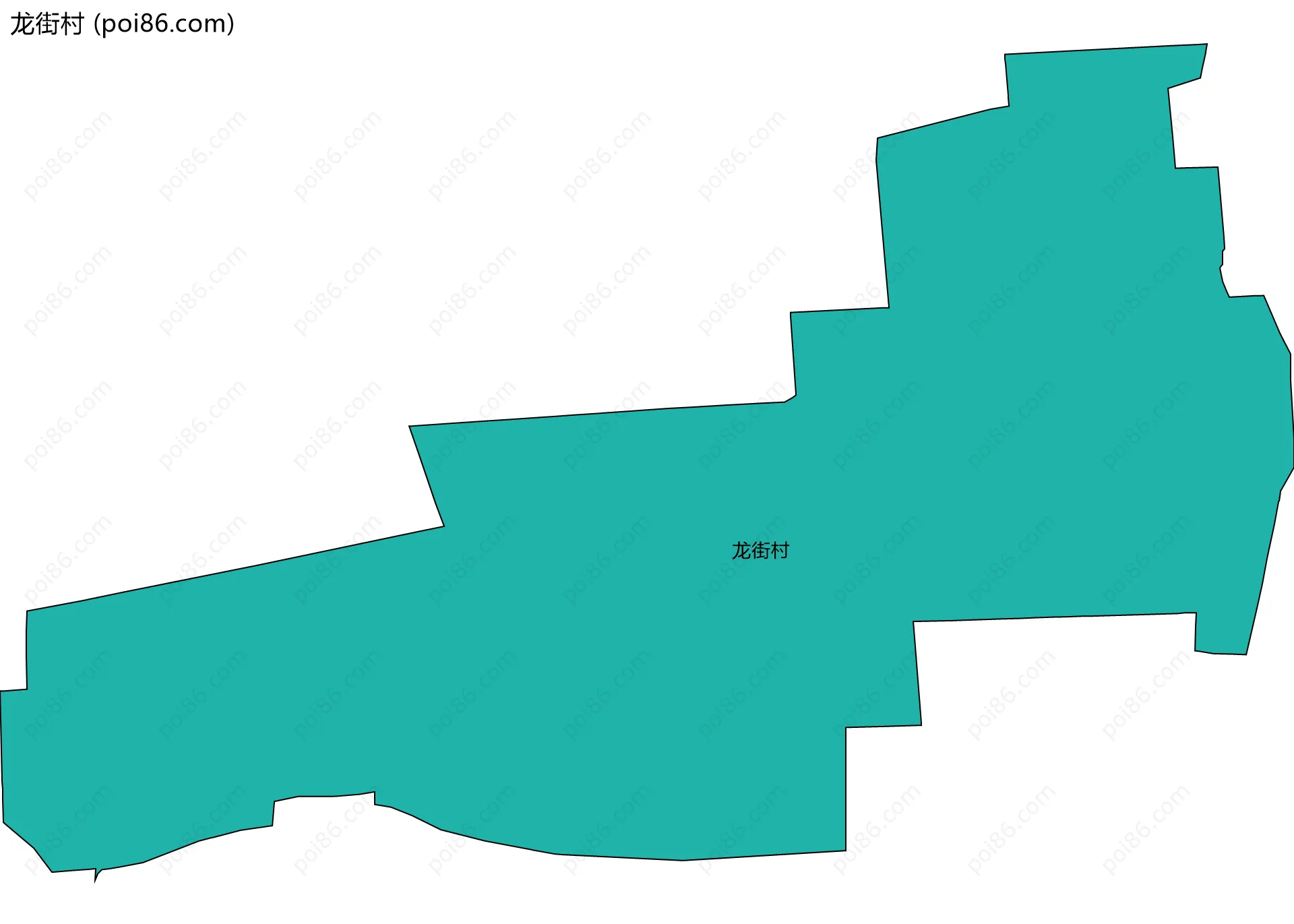 龙街村边界地图