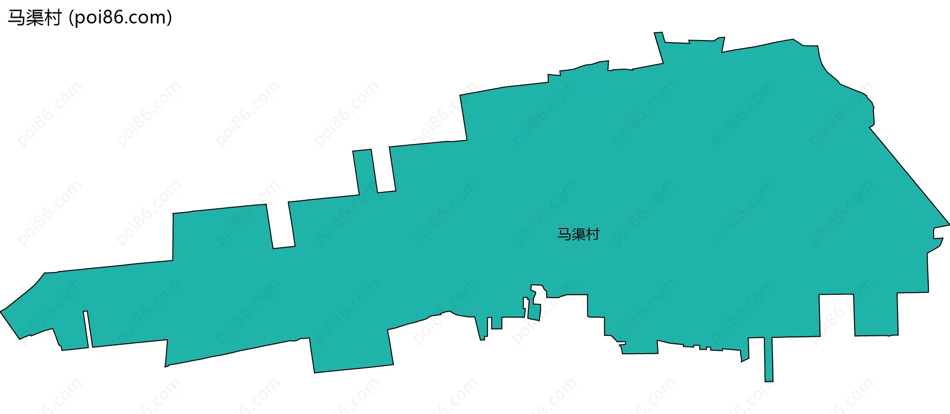 马渠村边界地图