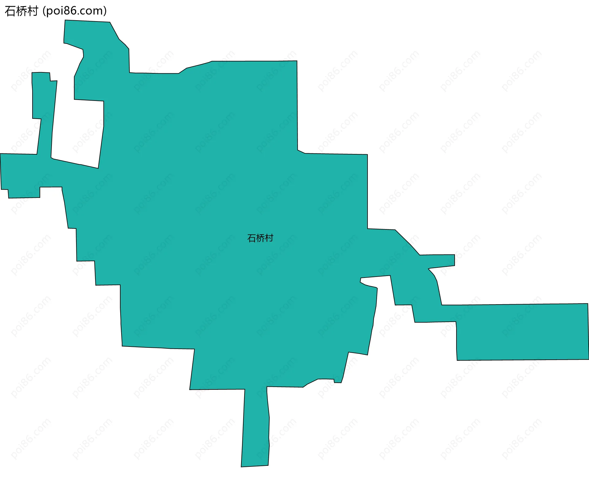 石桥村边界地图