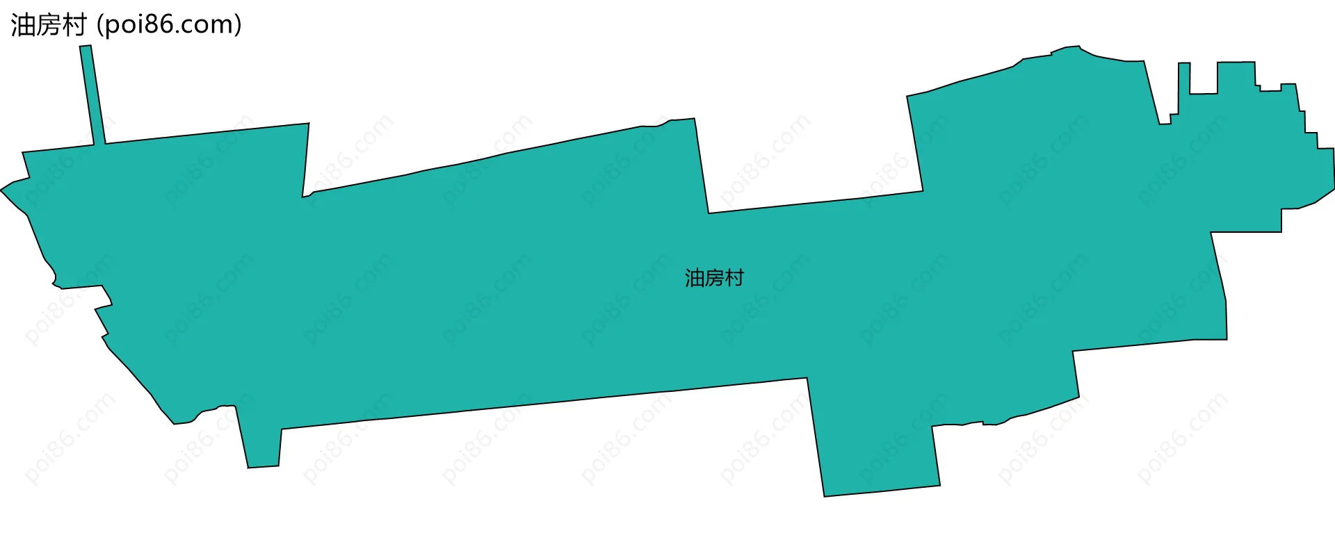 油房村边界地图