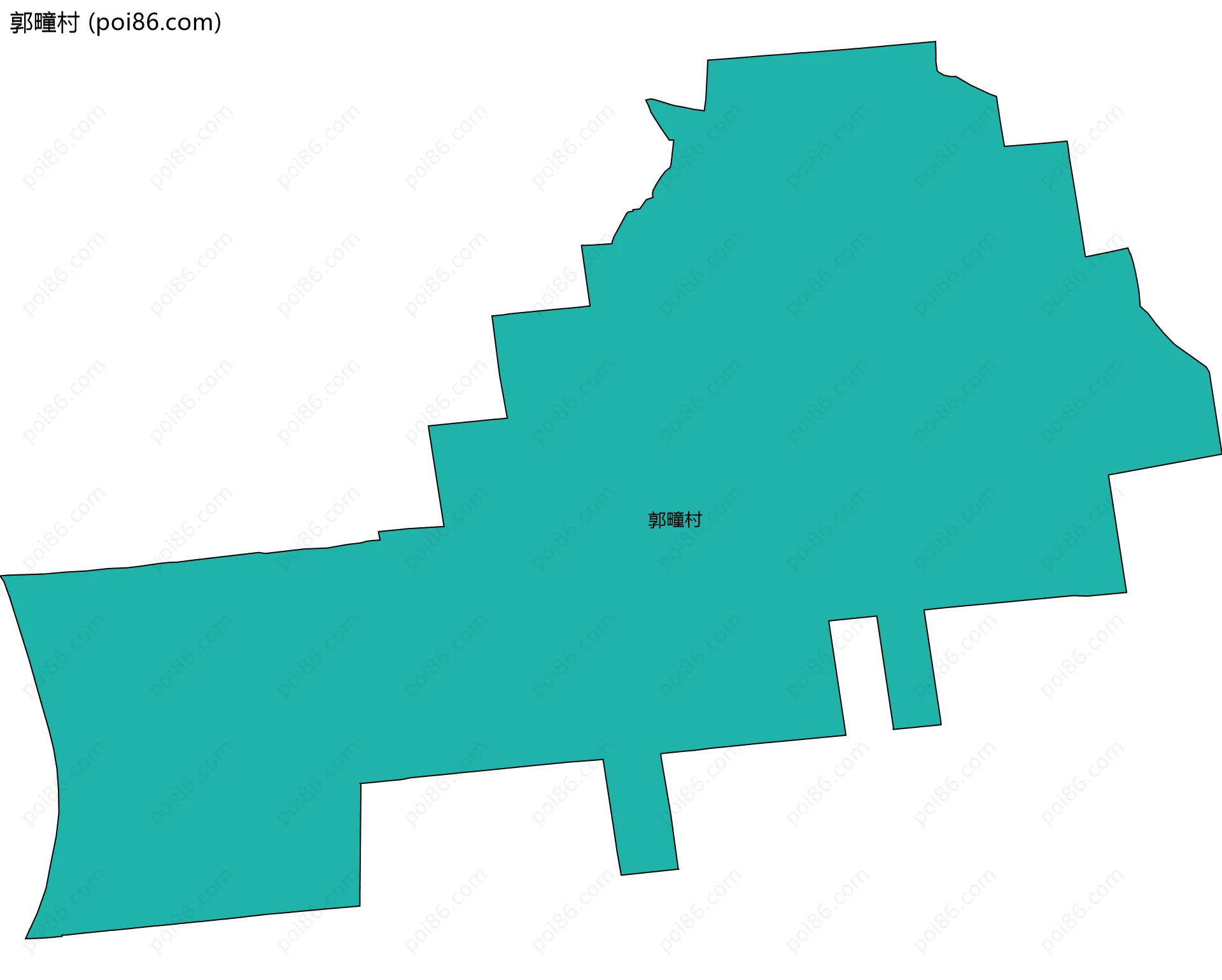 郭疃村边界地图