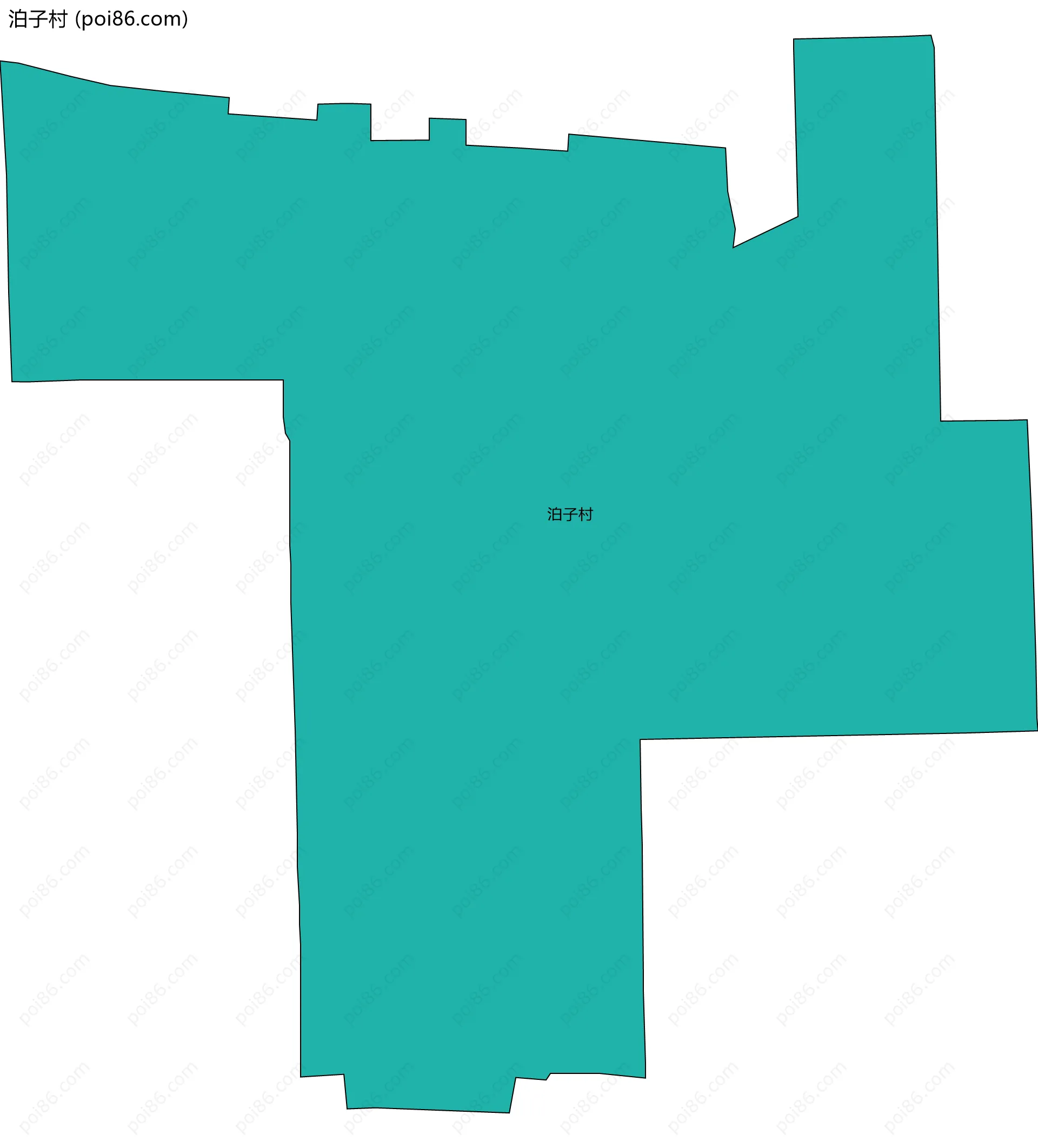 泊子村边界地图
