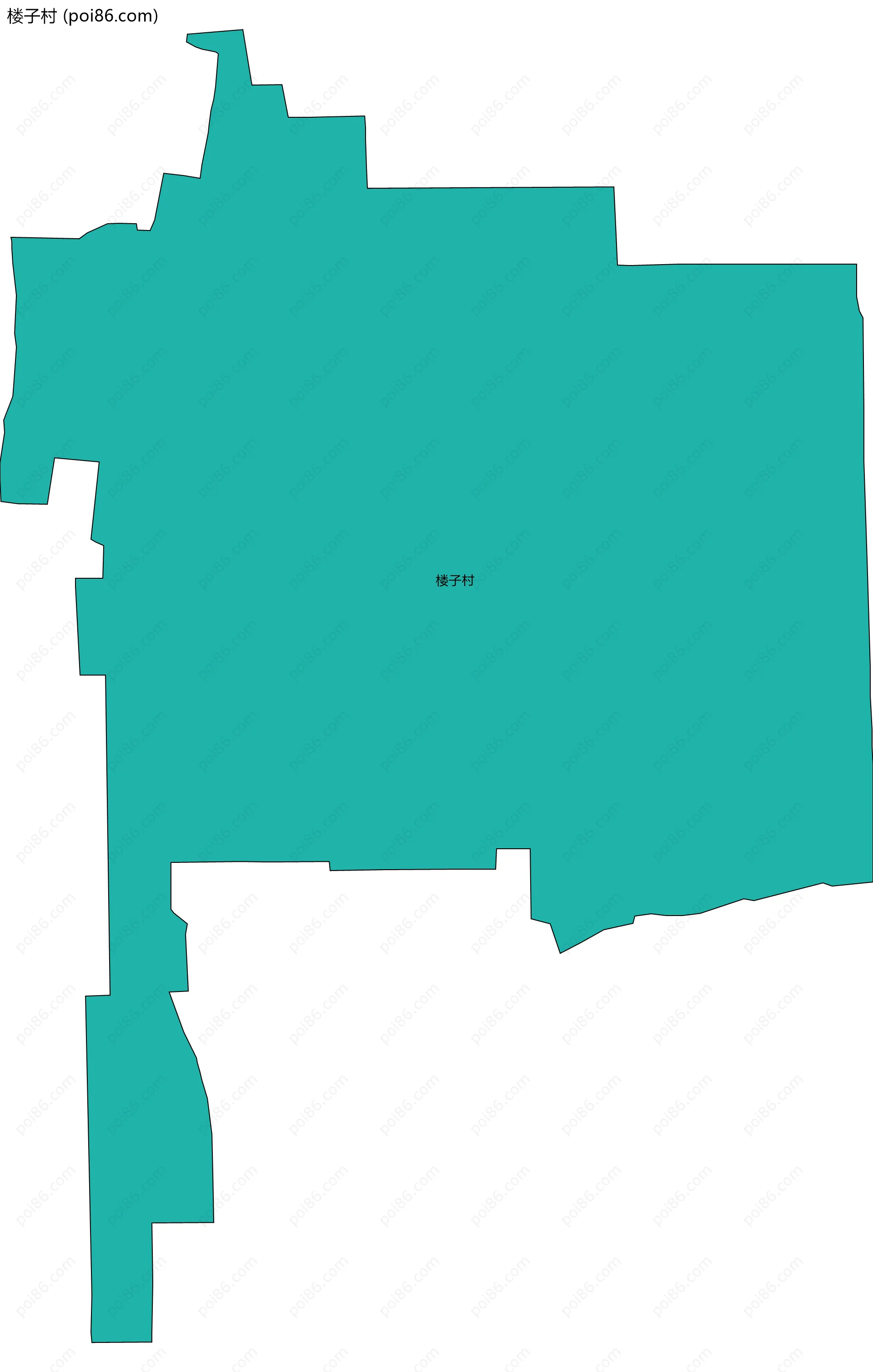 楼子村边界地图