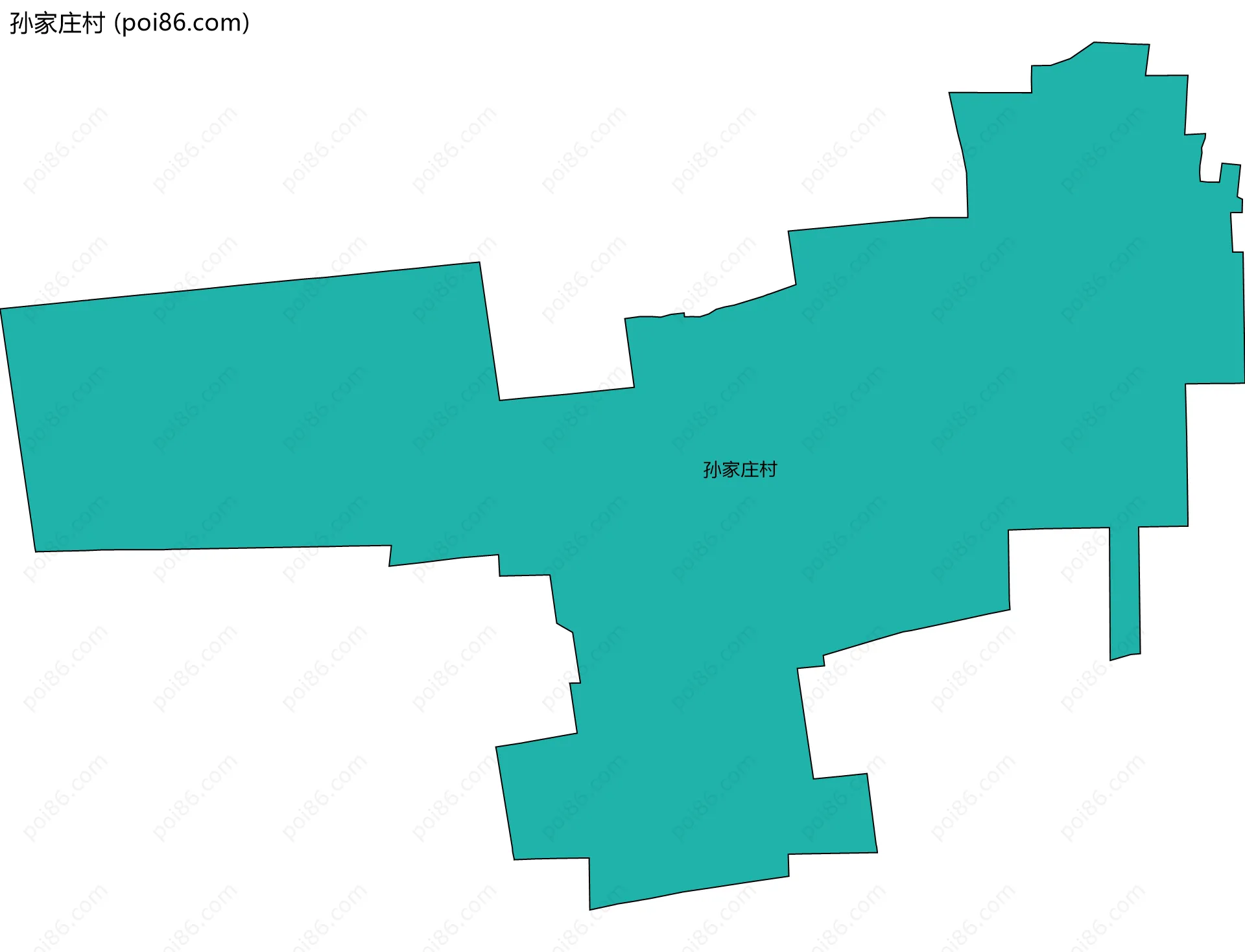 孙家庄村边界地图