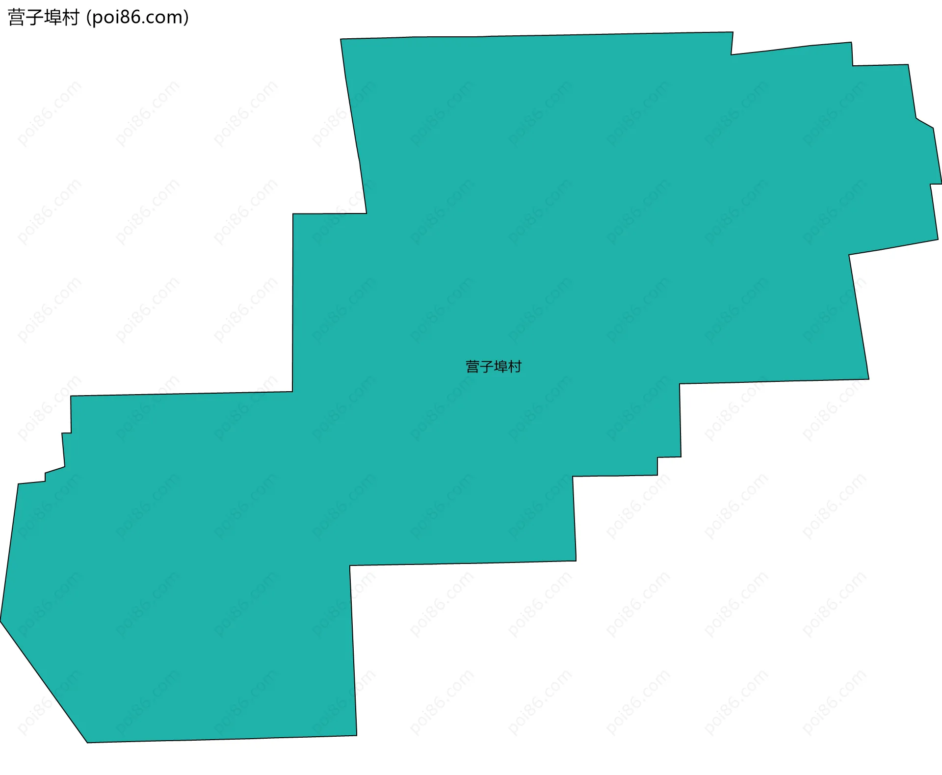 营子埠村边界地图