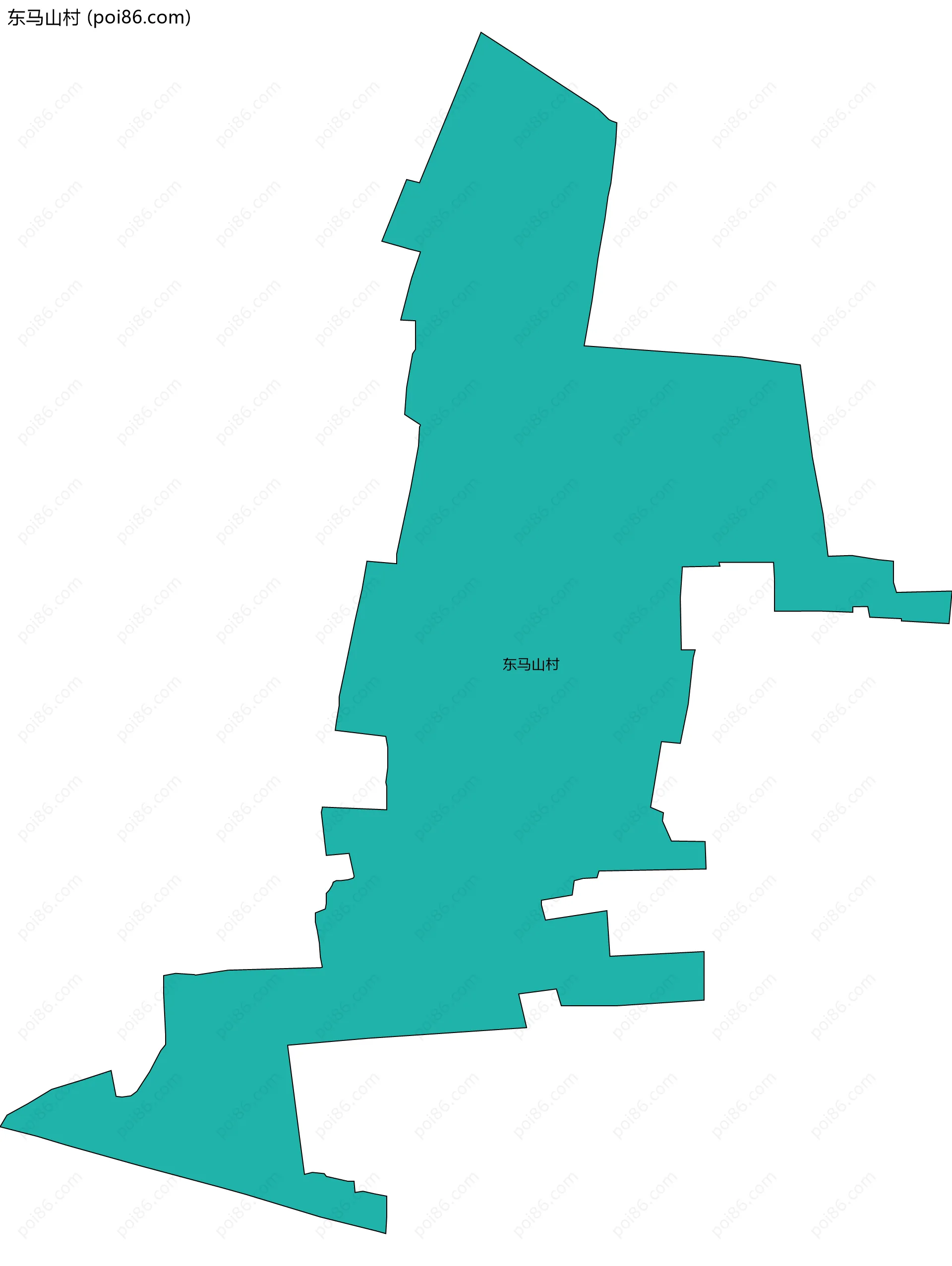 东马山村边界地图