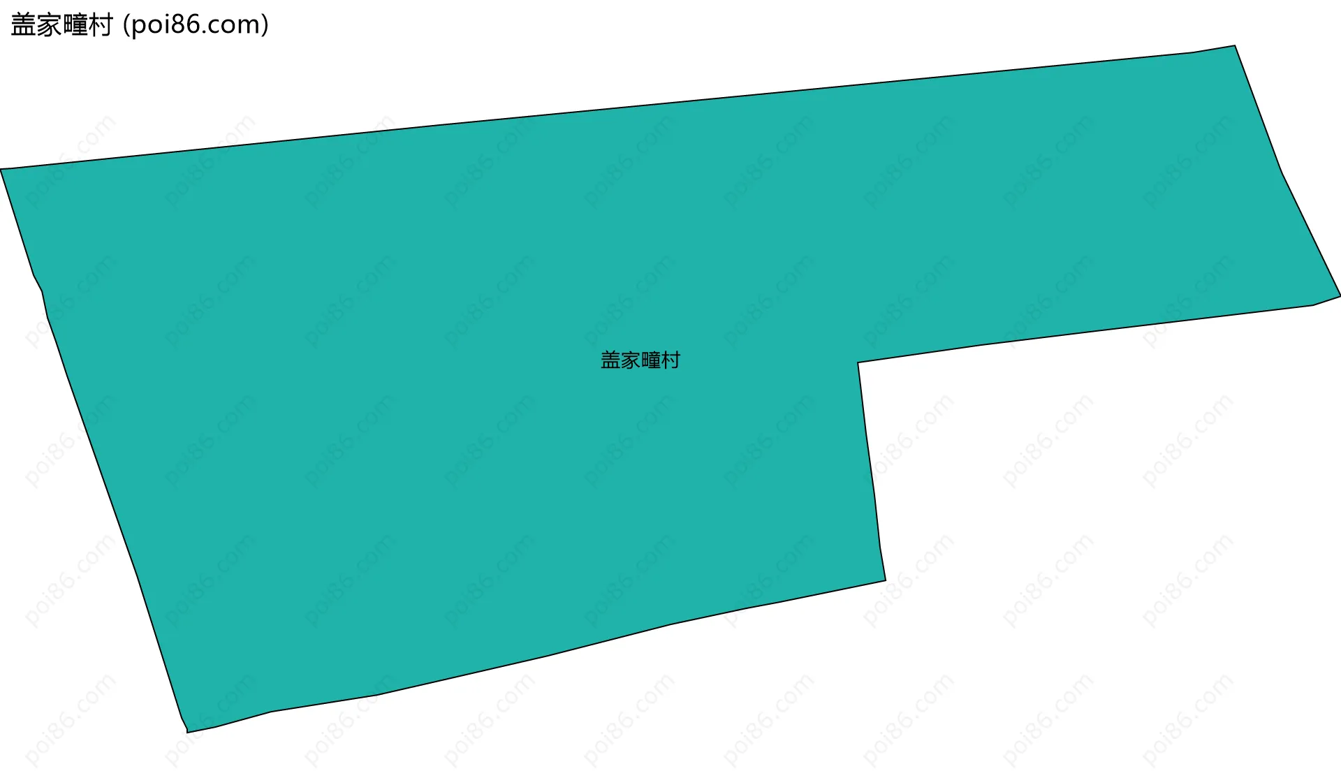 盖家疃村边界地图