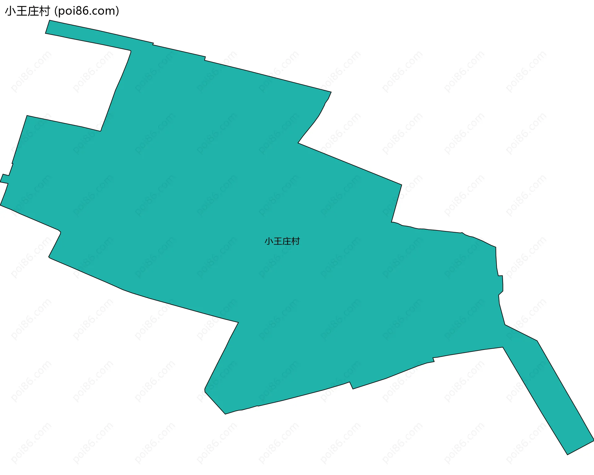 小王庄村边界地图
