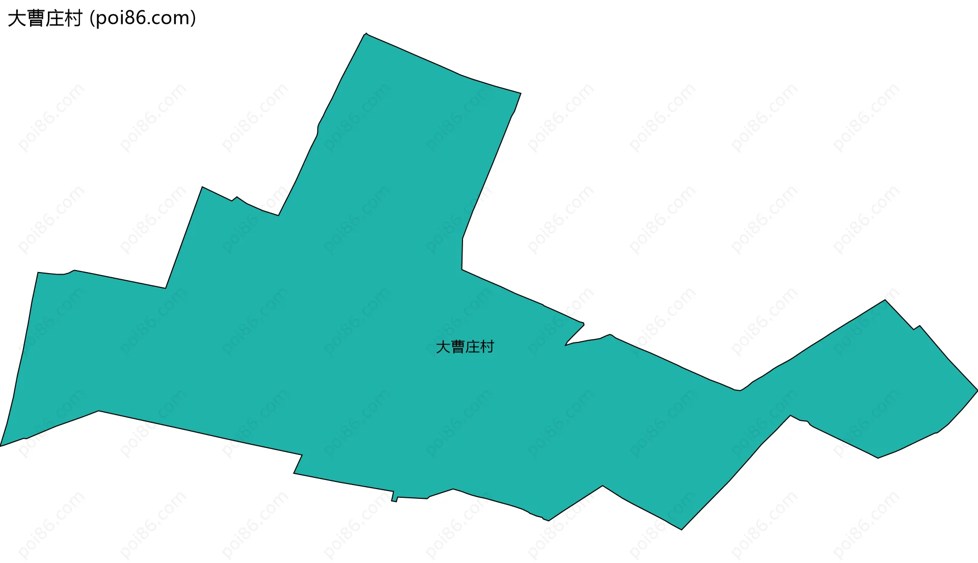 大曹庄村边界地图