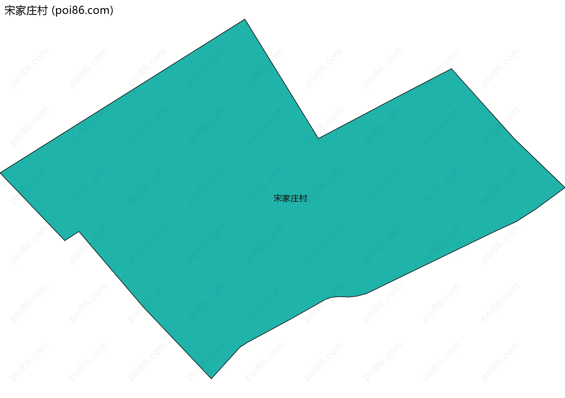 宋家庄村边界地图