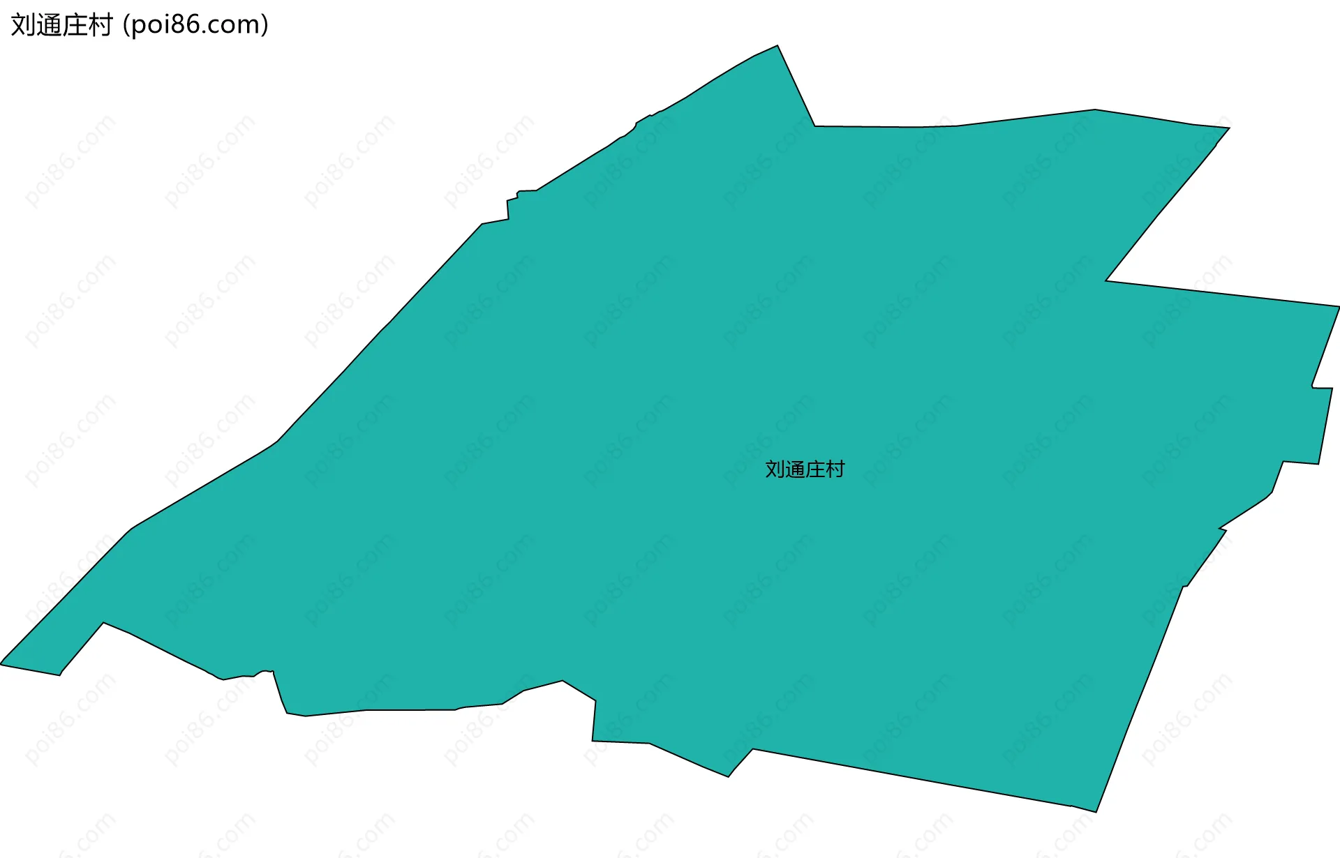 刘通庄村边界地图