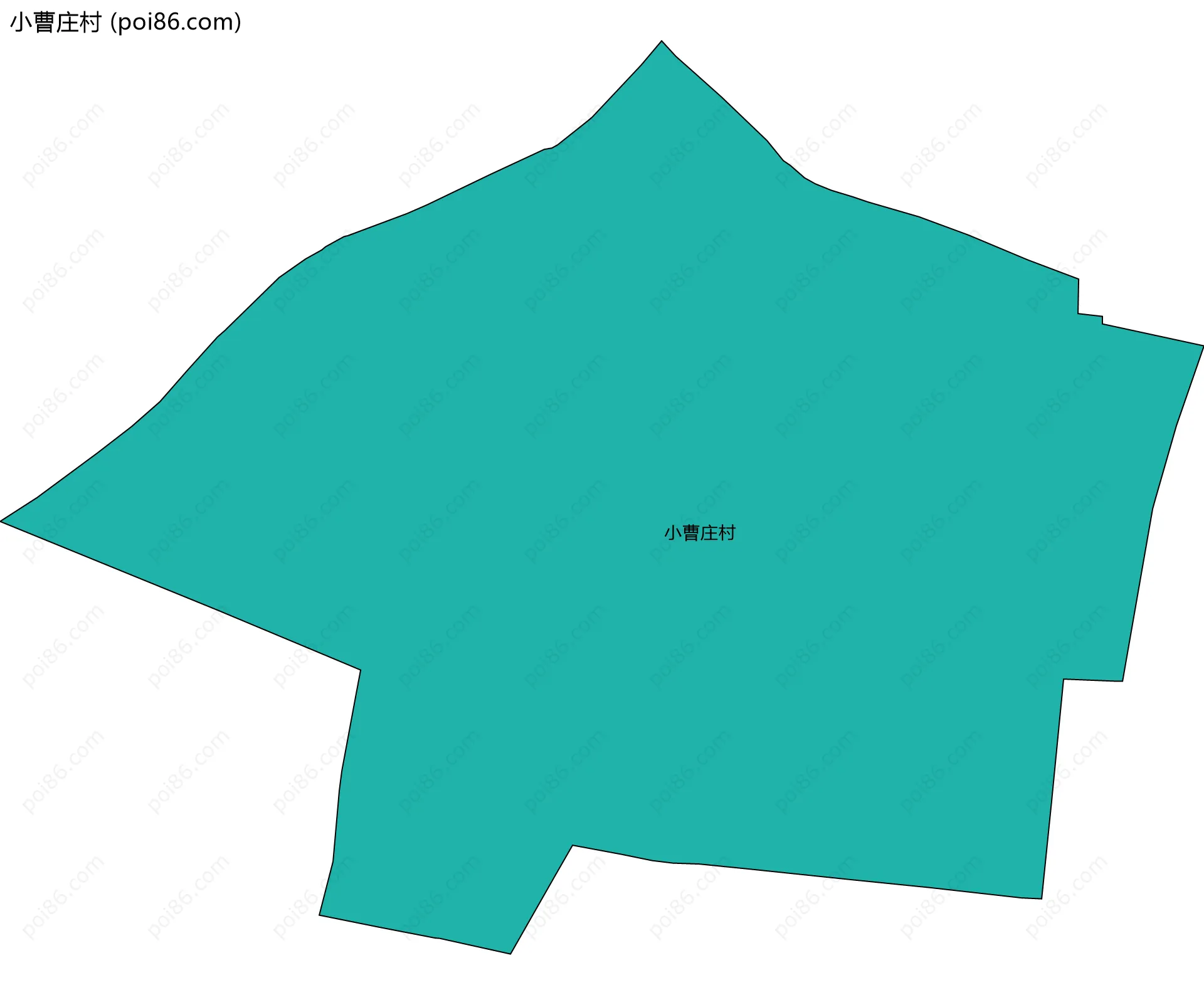 小曹庄村边界地图