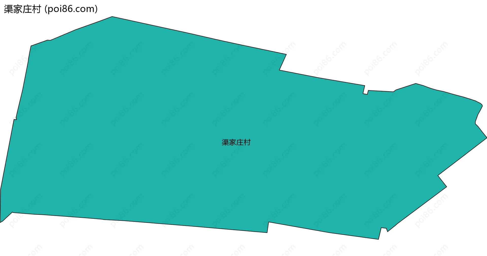 渠家庄村边界地图