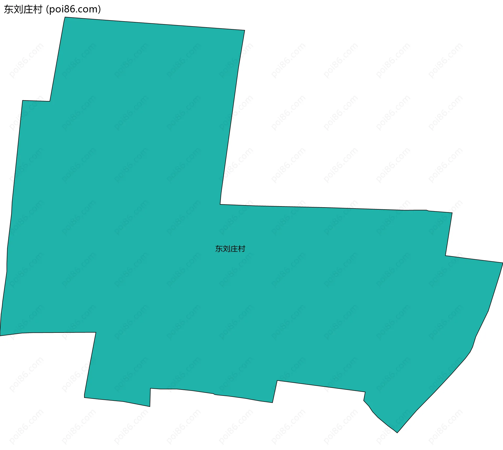 东刘庄村边界地图