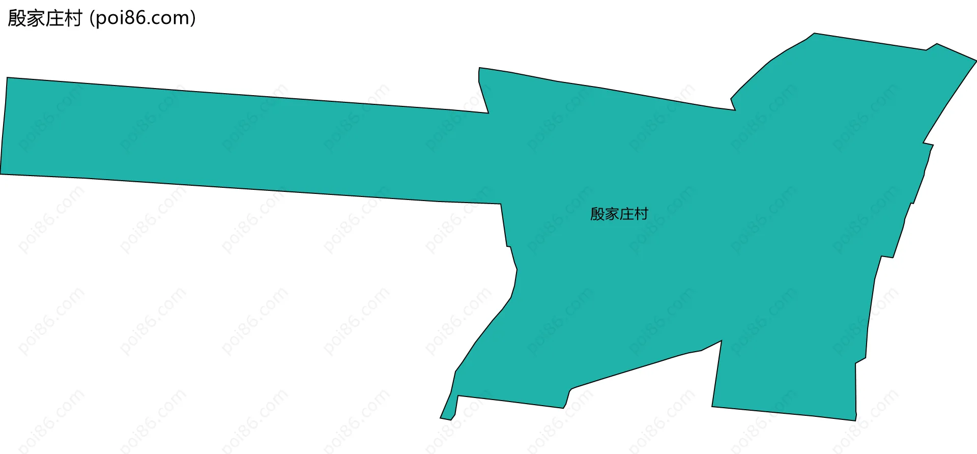 殷家庄村边界地图