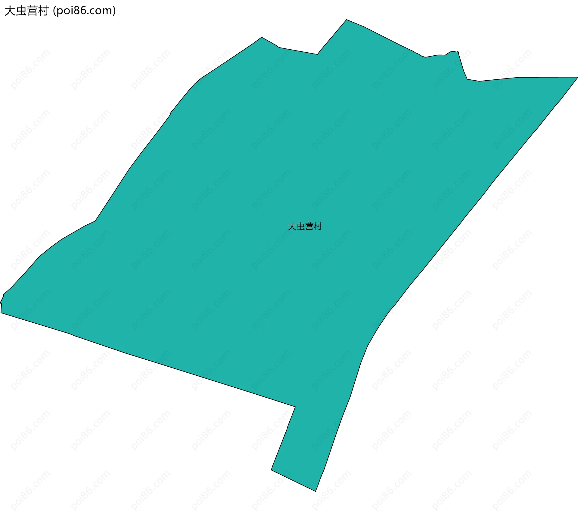 大虫营村边界地图