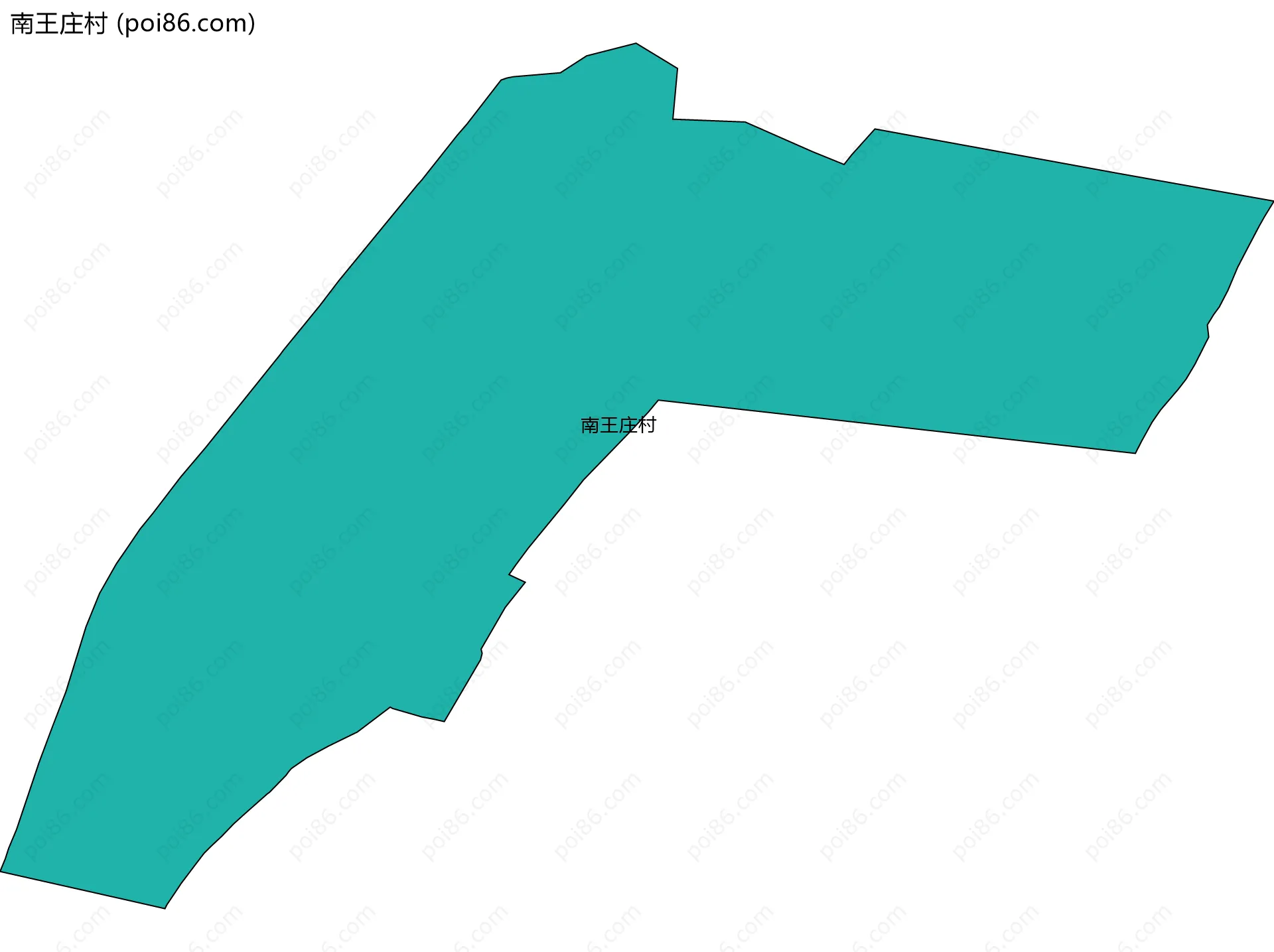南王庄村边界地图