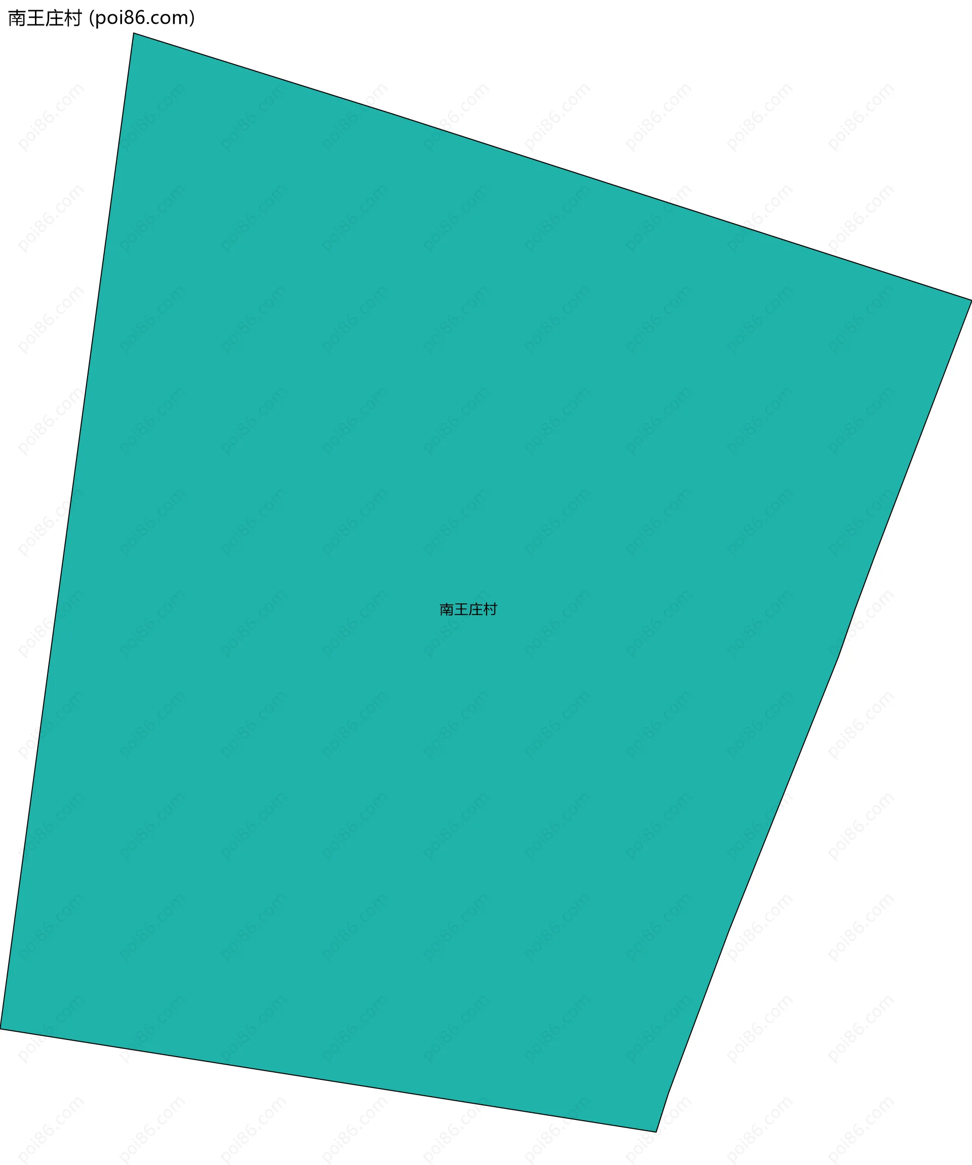 南王庄村边界地图