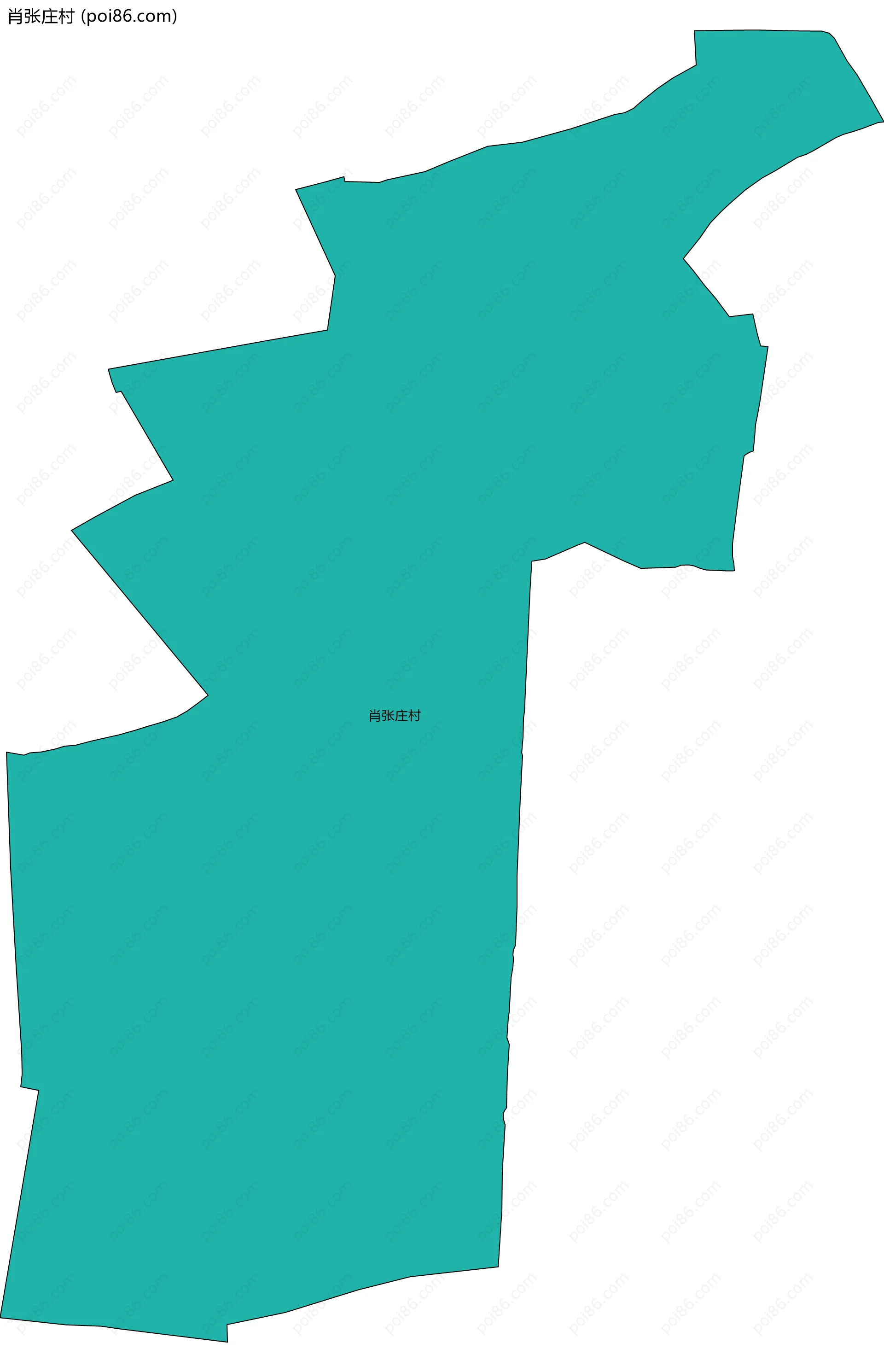 肖张庄村边界地图