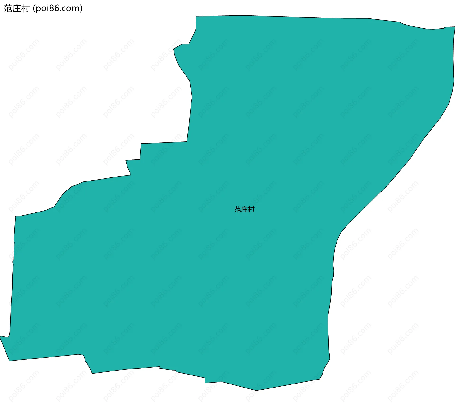 范庄村边界地图