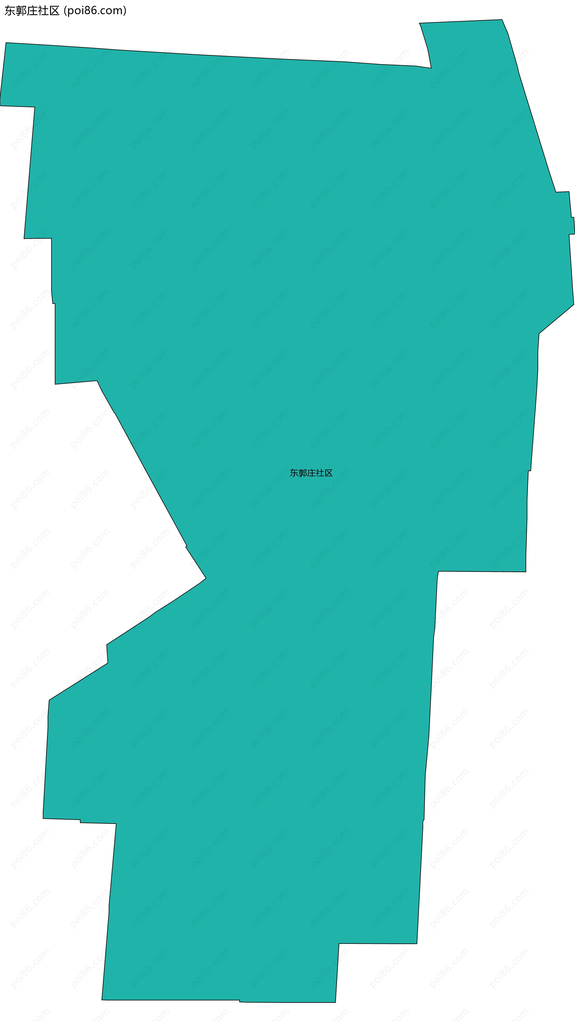 东郭庄社区边界地图