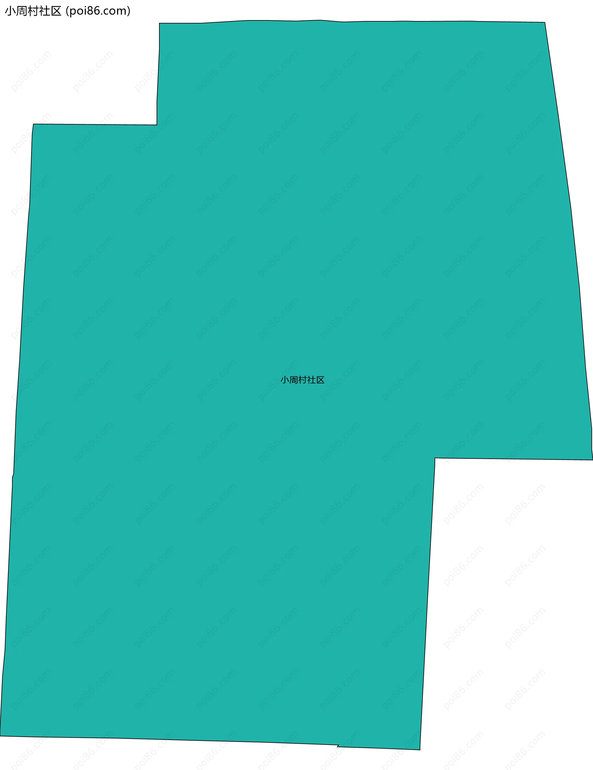 小周村社区边界地图